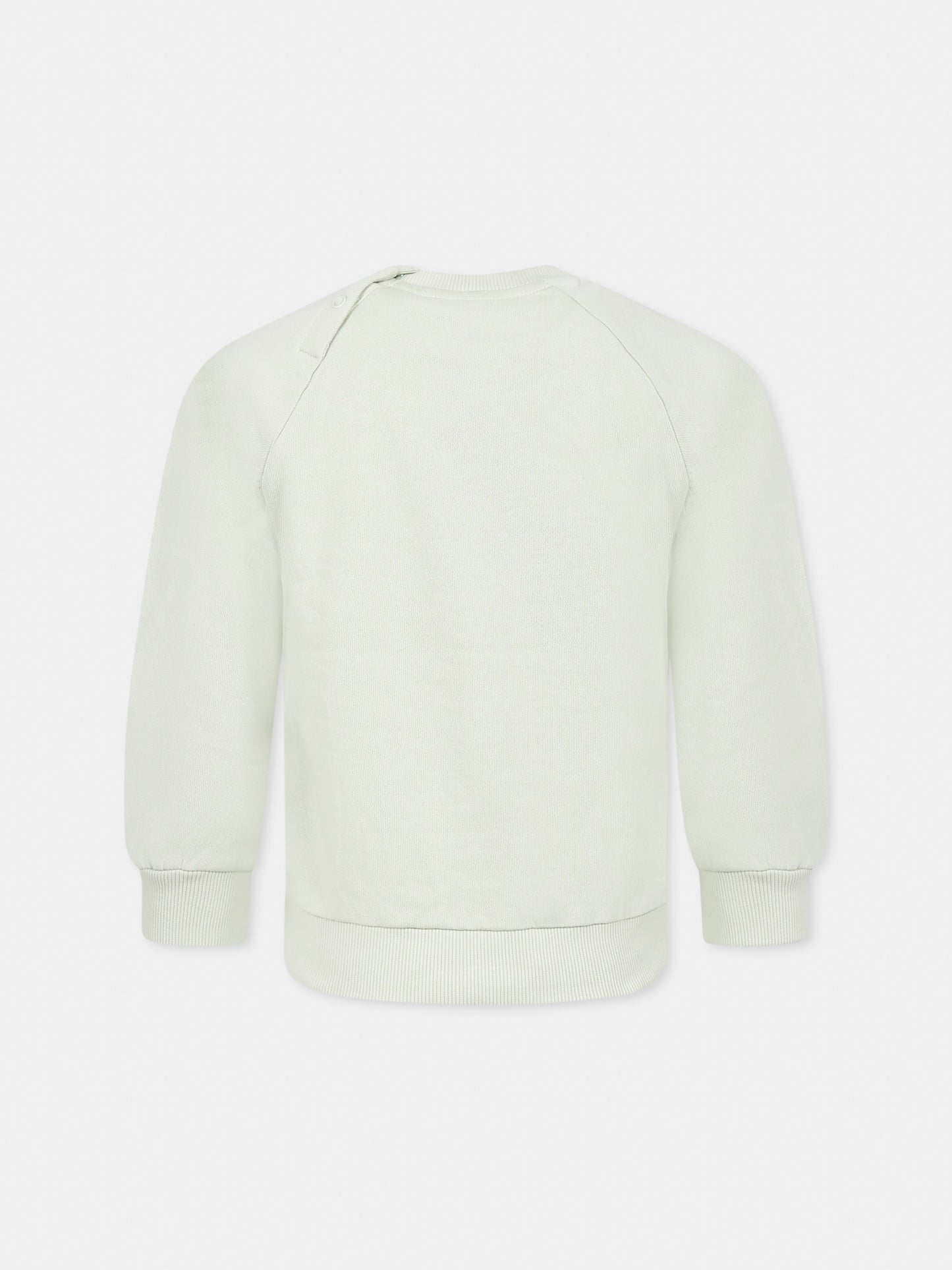 Green sweatshirt for kids with smiley