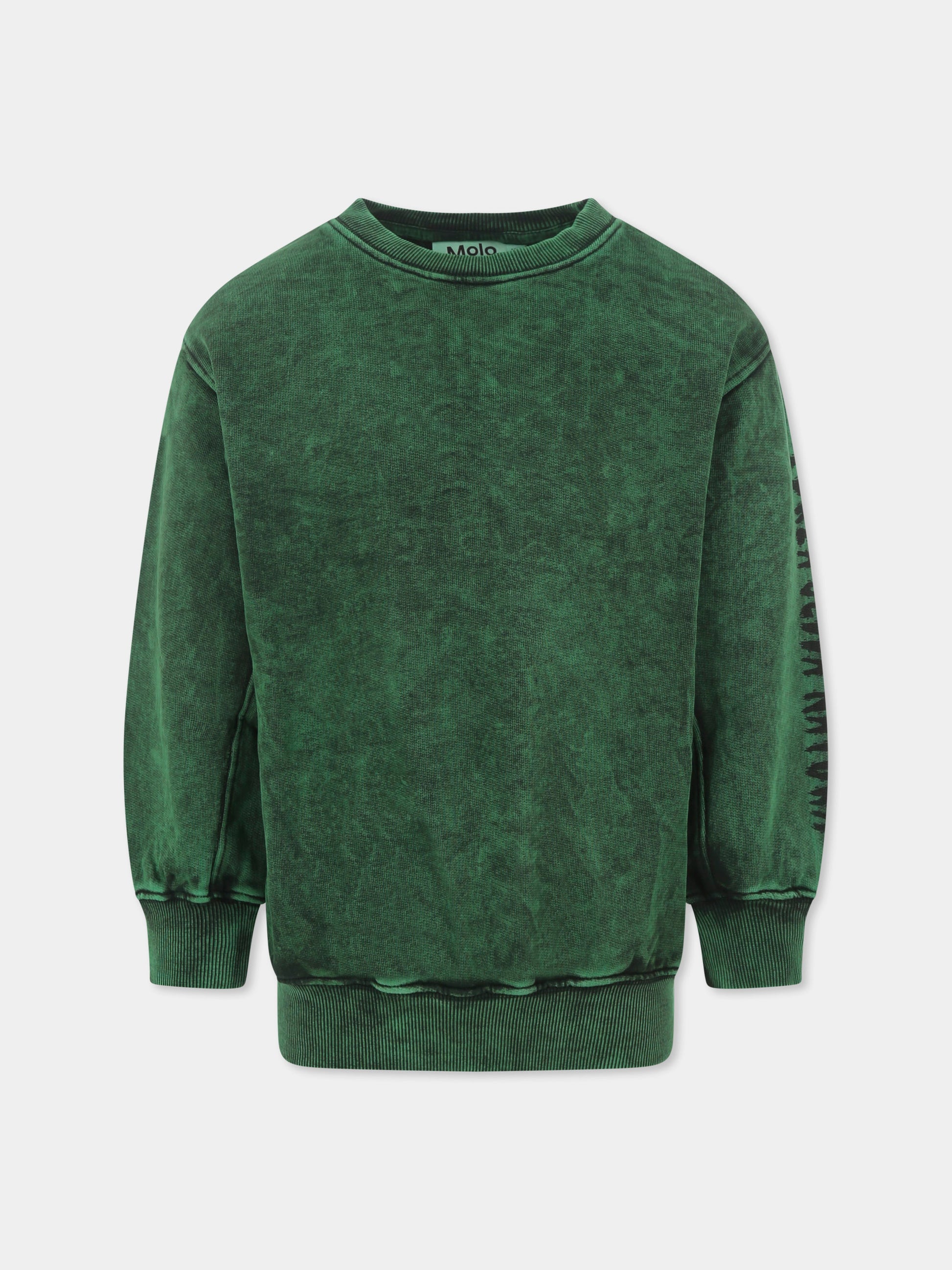 Felpa Magni verde per bambini,Molo,6S25J206 5484