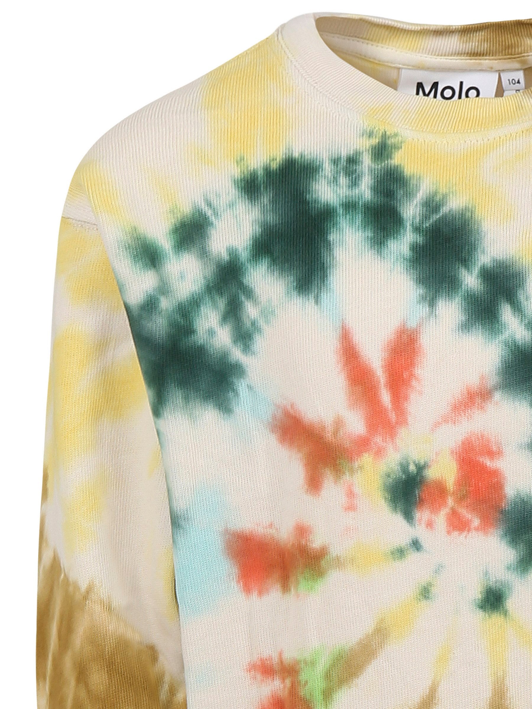 Felpa Memphis multicolor per bambini con stampa tie dye,Molo,6S25J208 9331