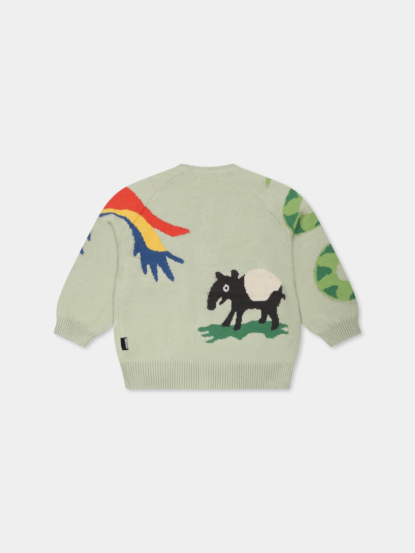 Cardigan Brody verde per neonati con stampa giungla,Molo,6S25K301 3883