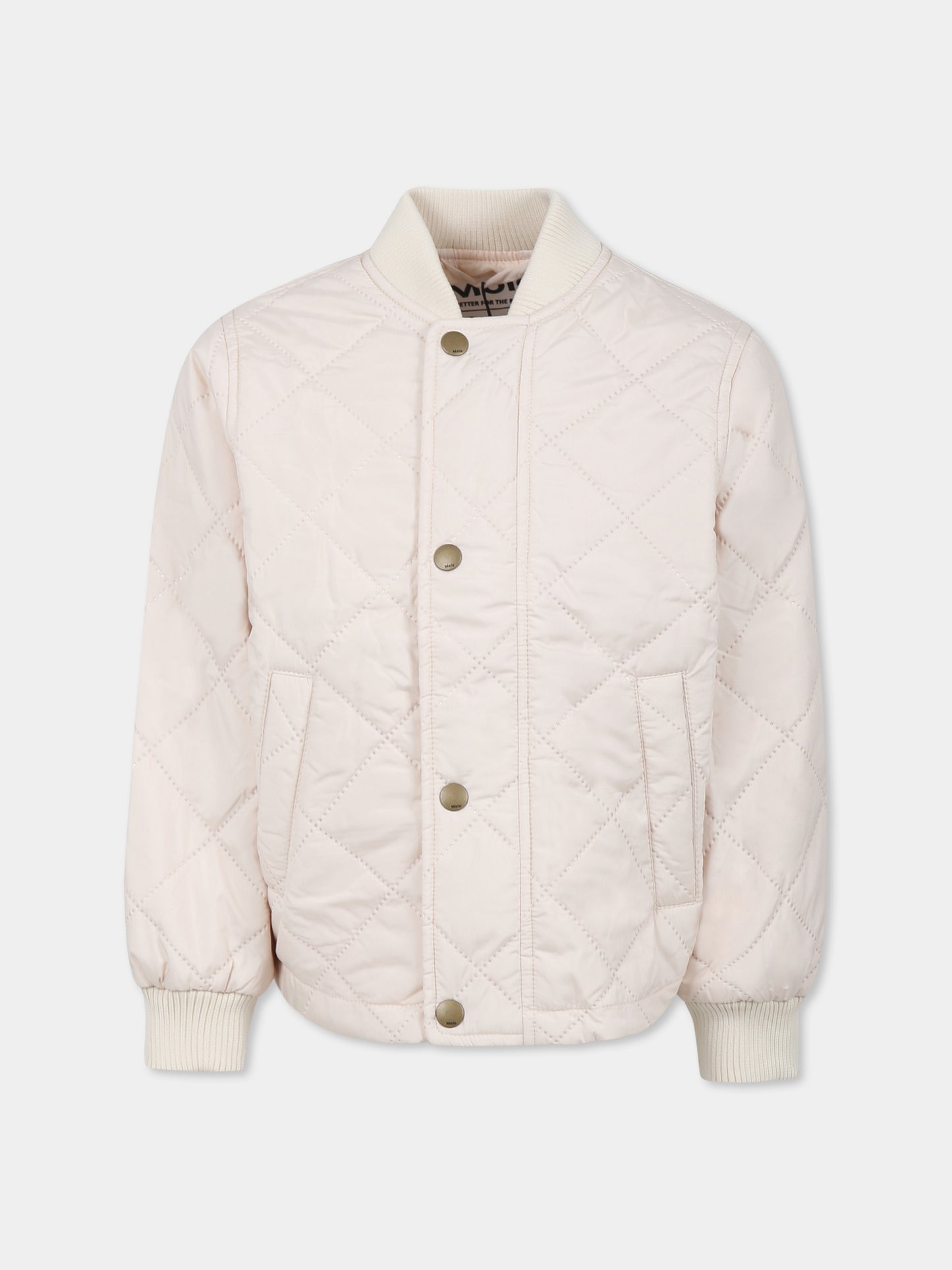 Ivory down jacket for kids