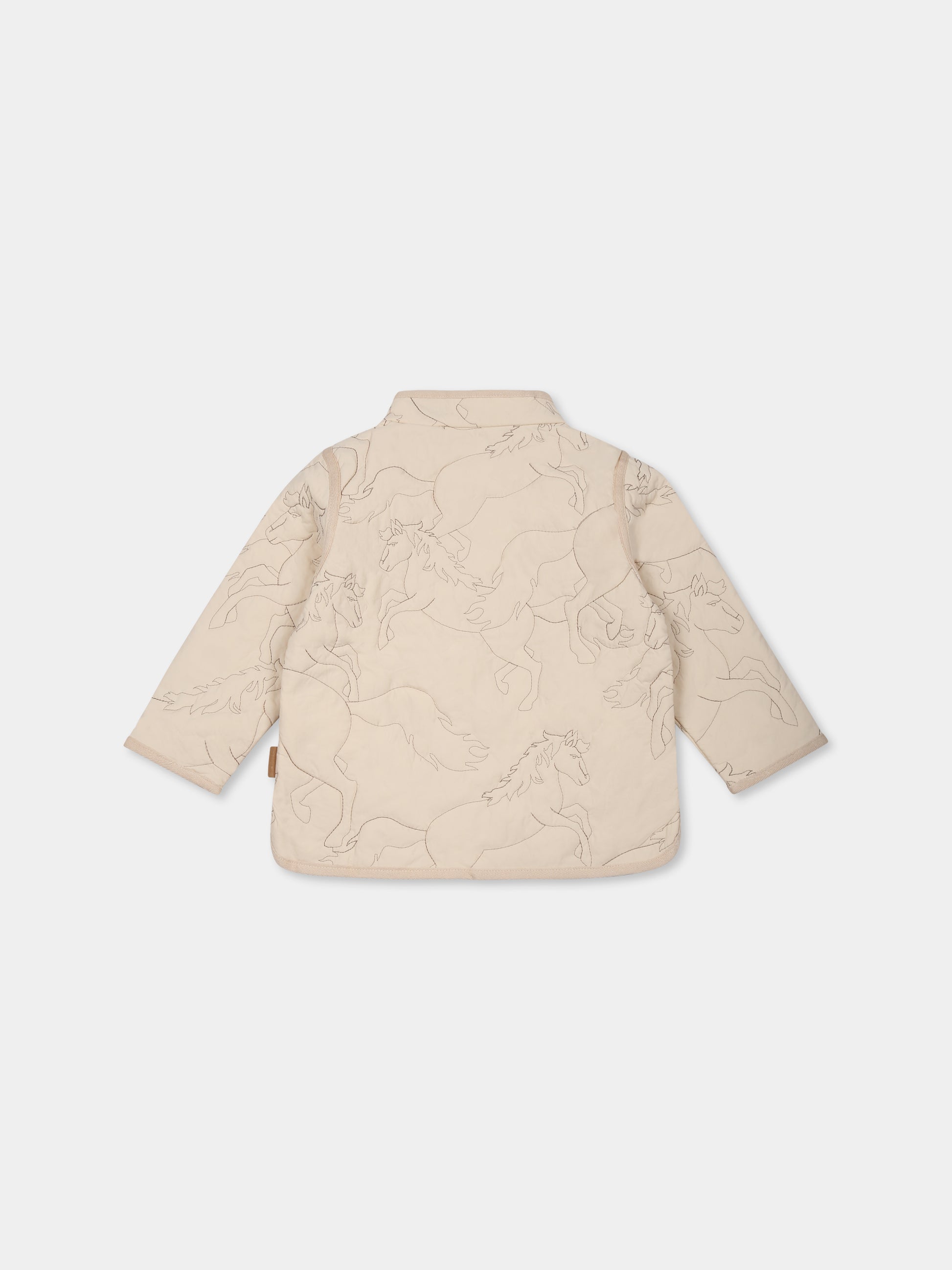 Piumino Harrie avorio per neonata con cavalli,Molo,5S25M307 5410