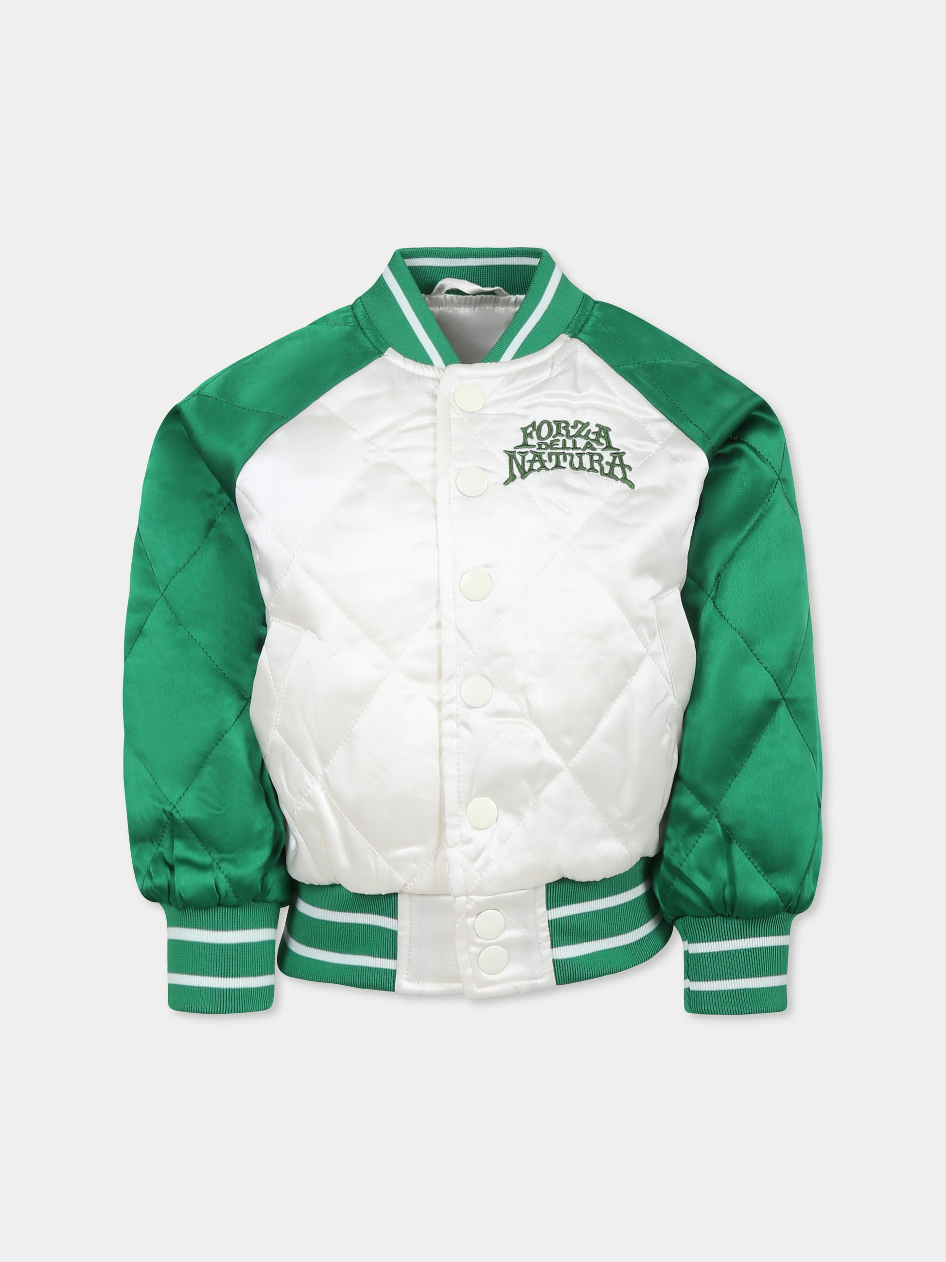 Bomber Haru verde per bambino con giaguaro e serpente,Molo,5S25M309 3903