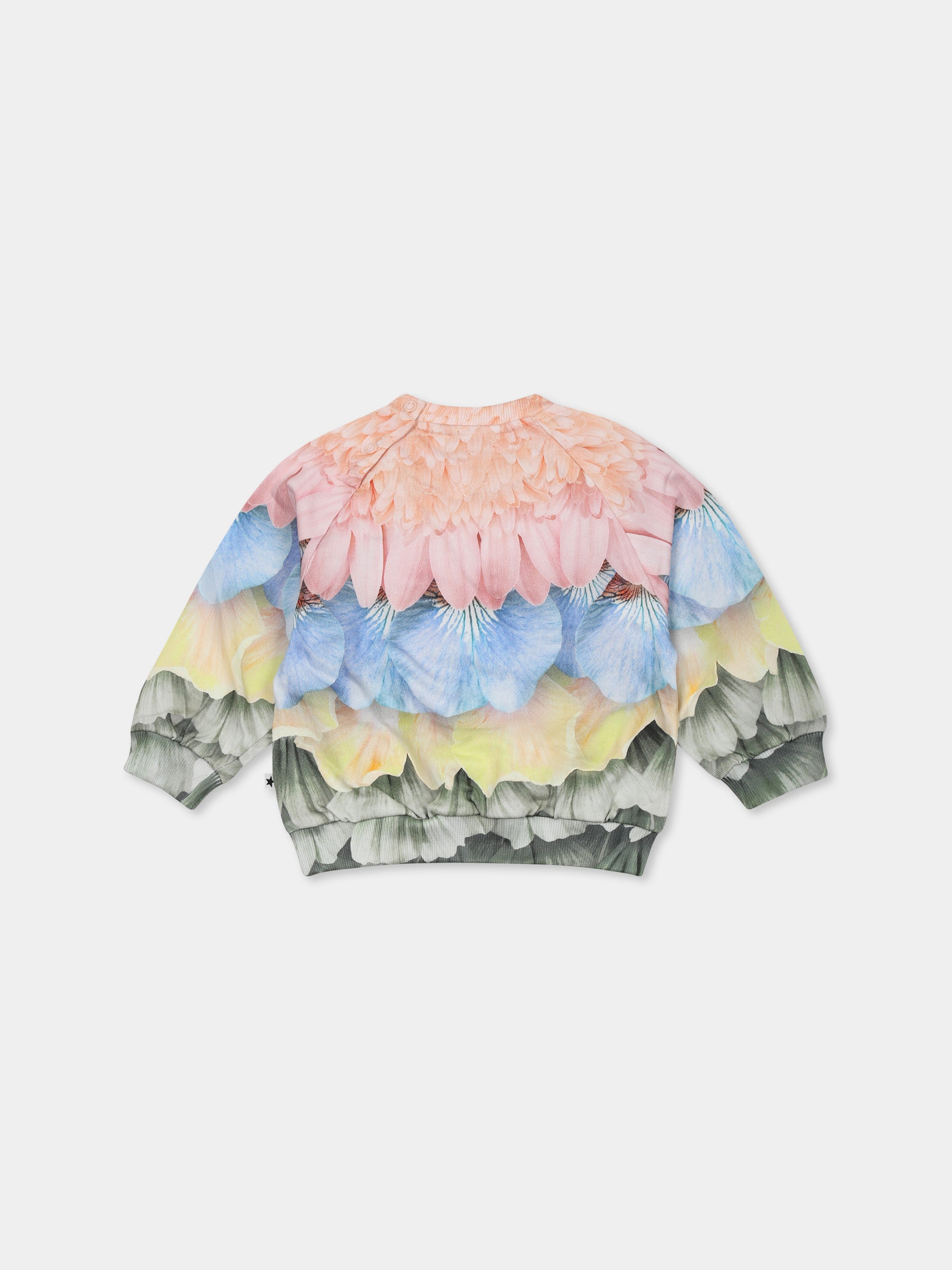 Felpa Disc multicolor per neonata con petali,Molo,4S25J201 3909