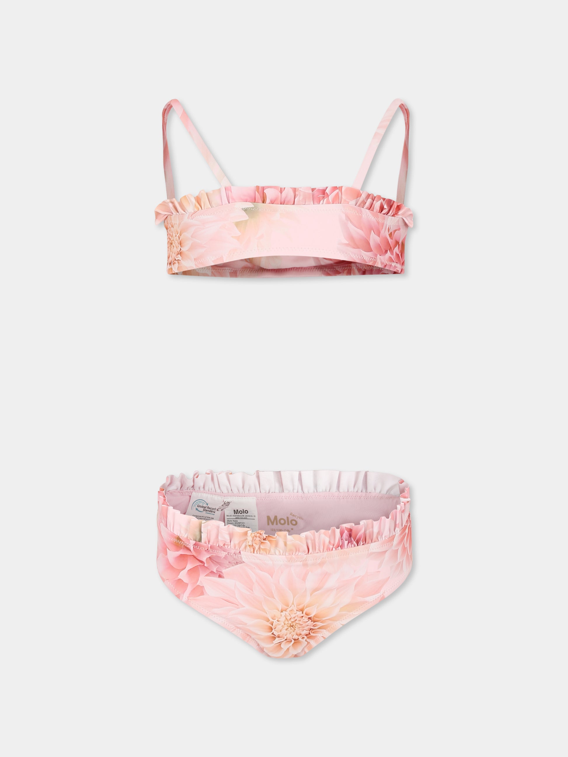 Bikini Naila rosa con stampa floreale,Molo,8S25P101 9243