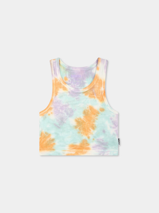 Canotta Rippi crop multicolor per bambina,Molo,2S25A110 9323
