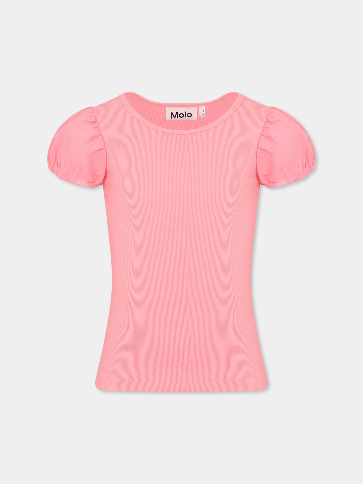 T-shirt Raluca rosa per bambina,Molo,2S25A203 5476