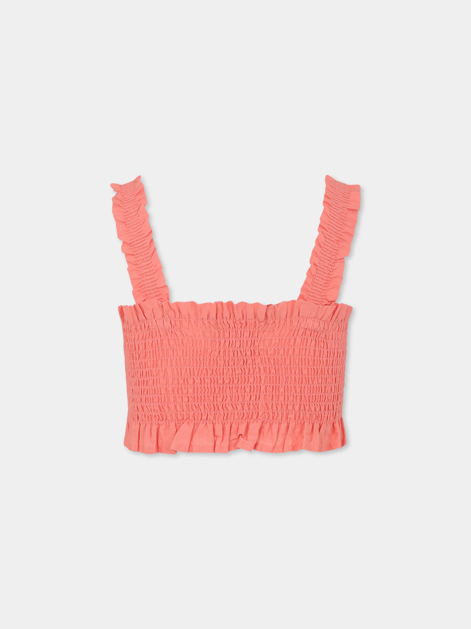 Top crop Rolfia rosa per bambina,Molo,2S25C401 8355