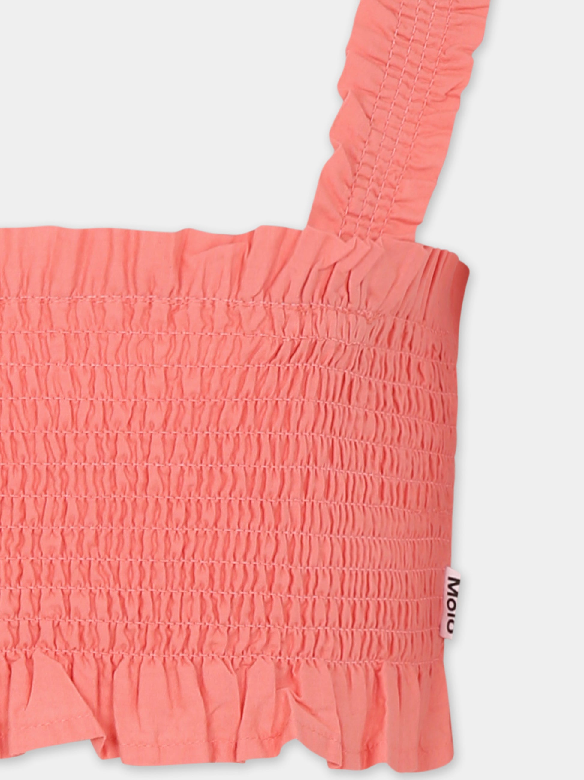 Top crop Rolfia rosa per bambina,Molo,2S25C401 8355