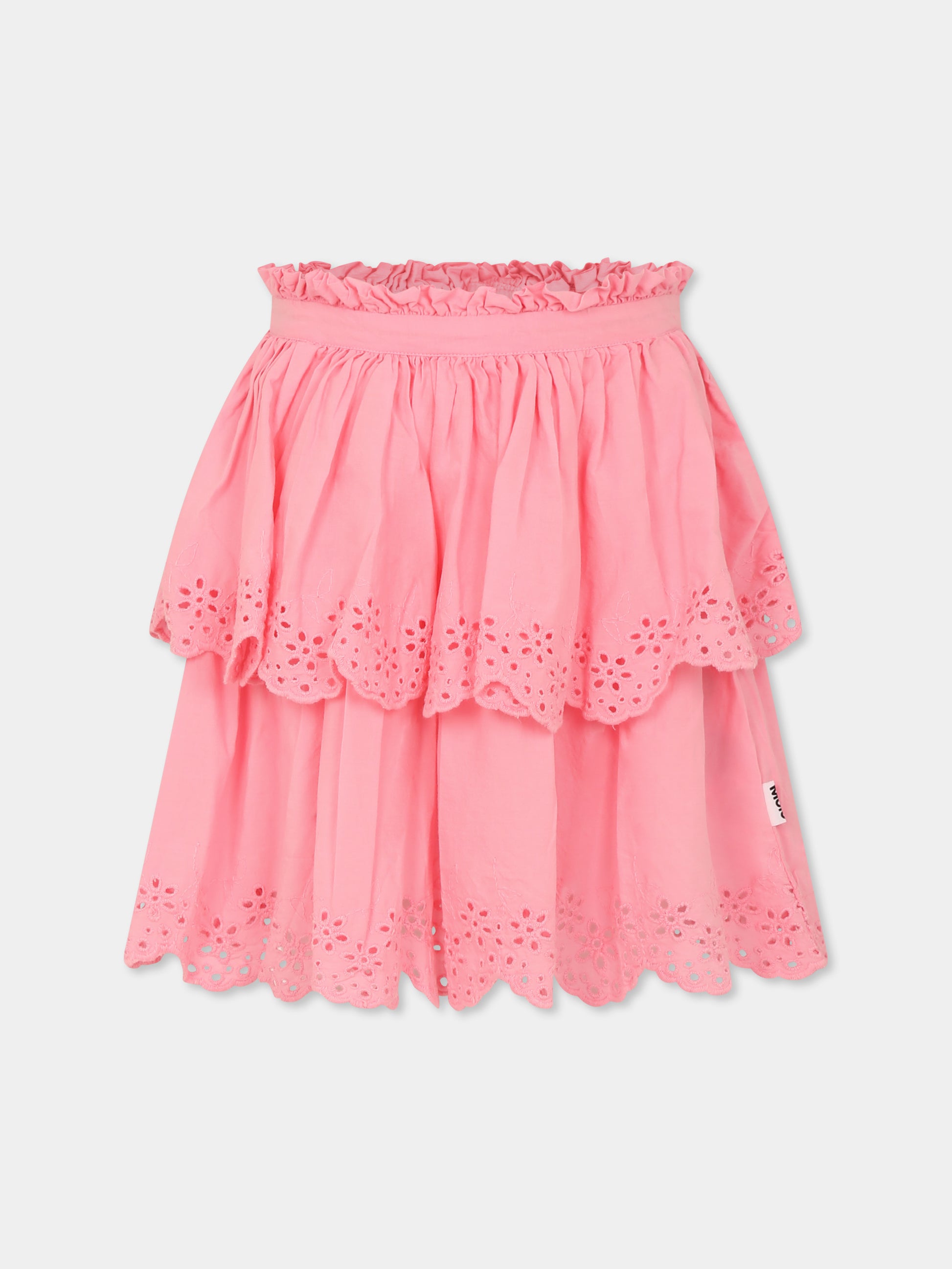 Gonna Brianna rosa per bambina con fiori,Molo,2S25D124 5476