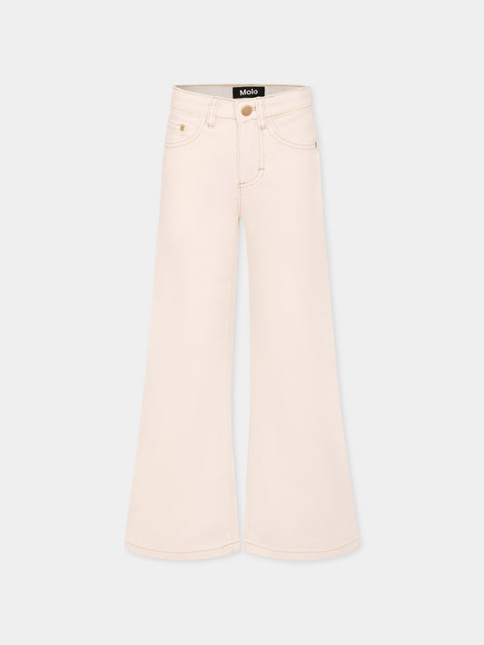 Jeans Asta bianchi per bambina,Molo,2S25I106 5474