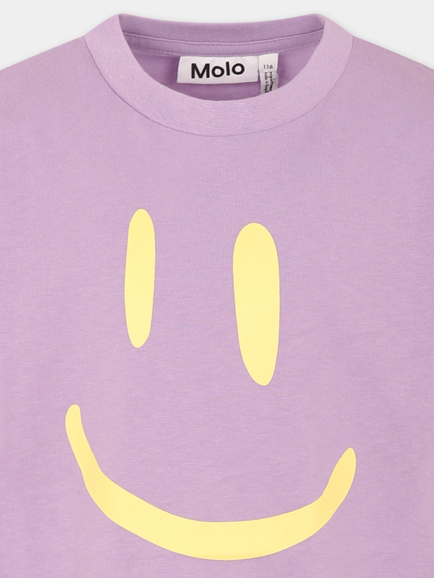 T-shirt Roxo viola per bambini con smile,Molo,6S25A201 5437