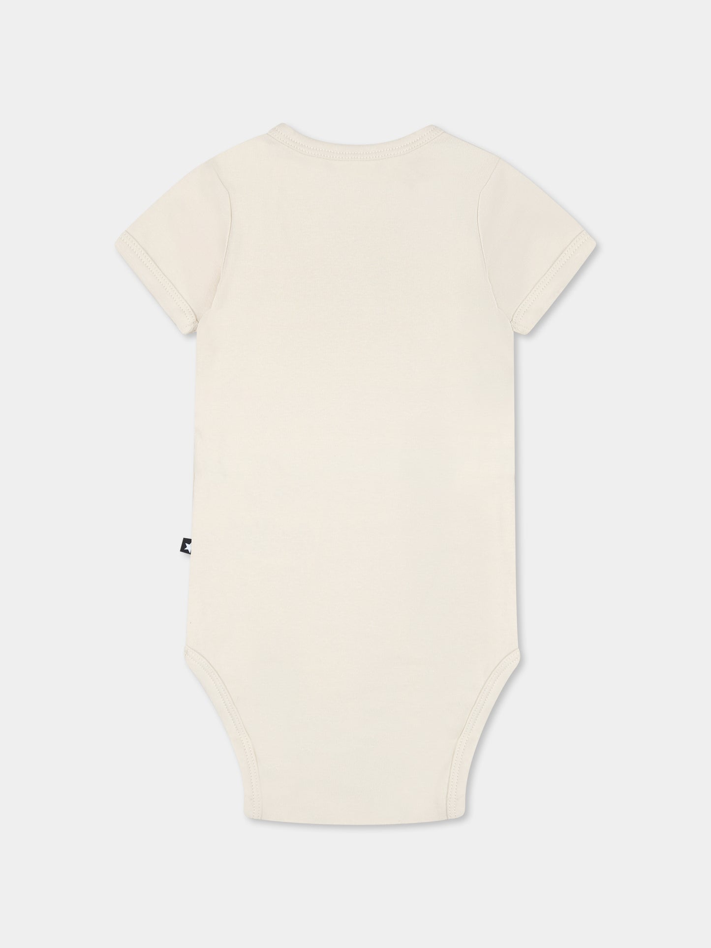 Body Fossie avorio per neonati con smile e banana,Molo,6S25B101 9339