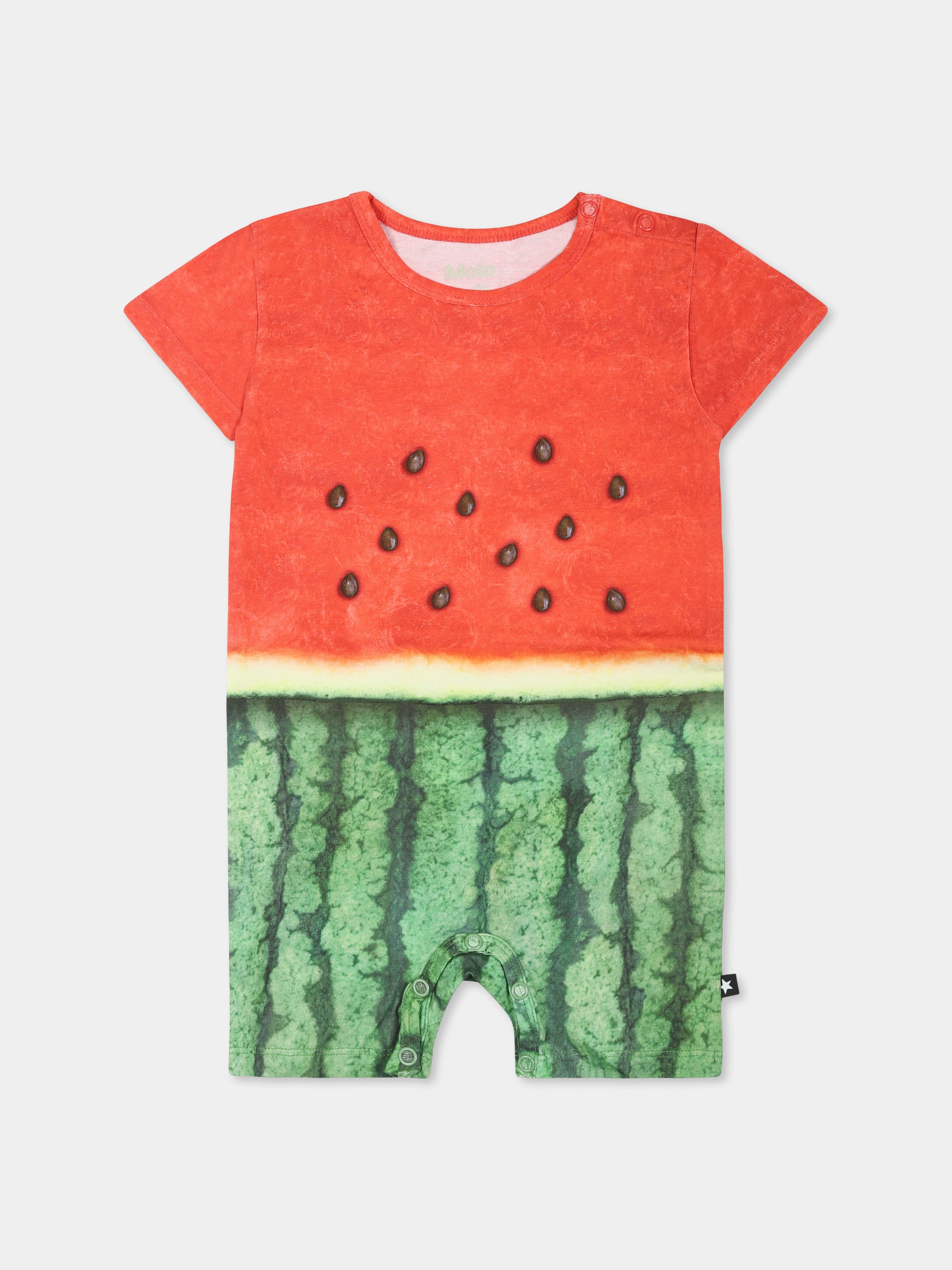 Pagliaccetto Finn multicolor per neoanti con stampa anguria,Molo,6S25B401 9341