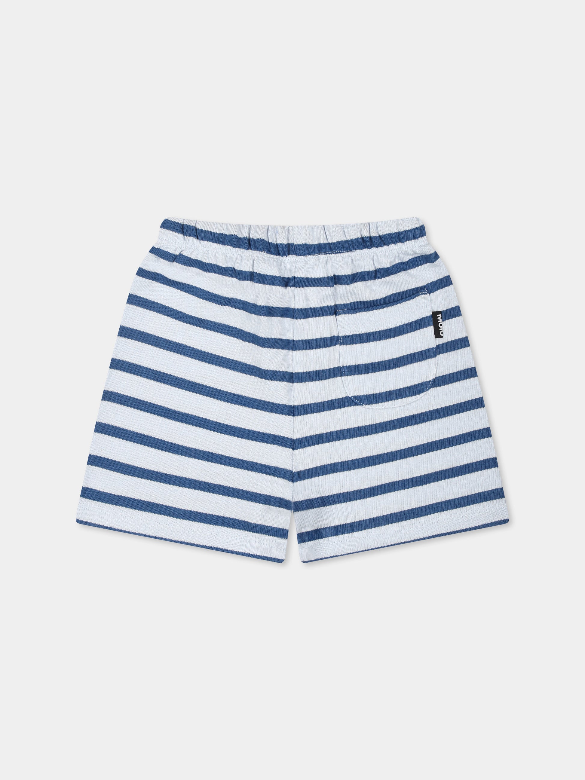 Shorts celesti per neonato con smile,Molo,6S25H202 9313