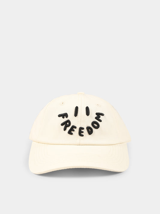 Cappello Steel avorio per bambini con smile e scritta,Molo,7S25T302 8955