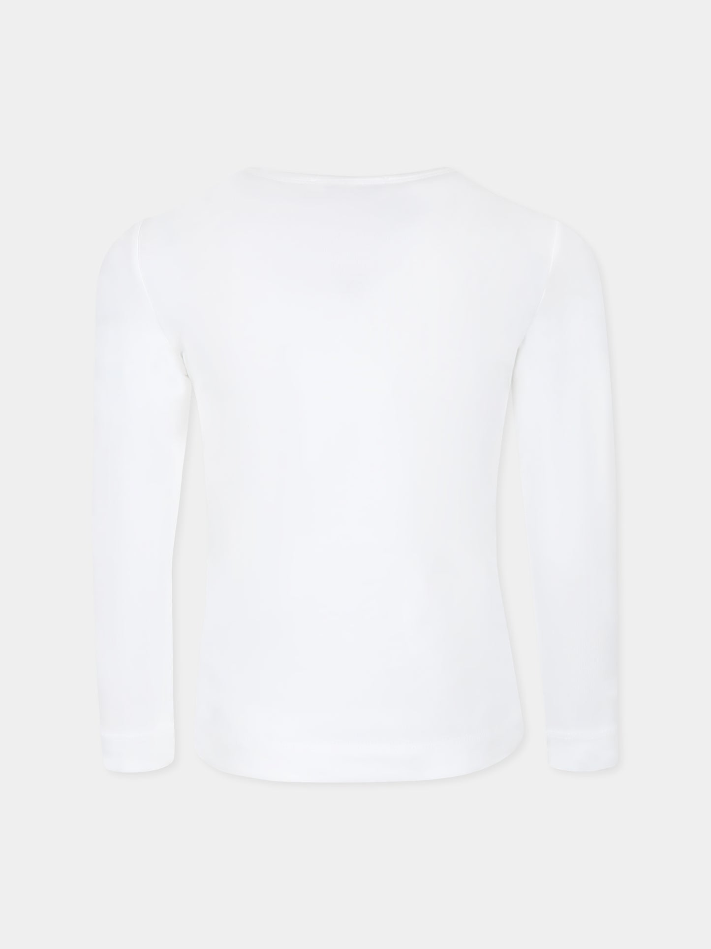 T-shirt bianca per bambina con scritta Barbie,Monnalisa,11D644 4201 0001