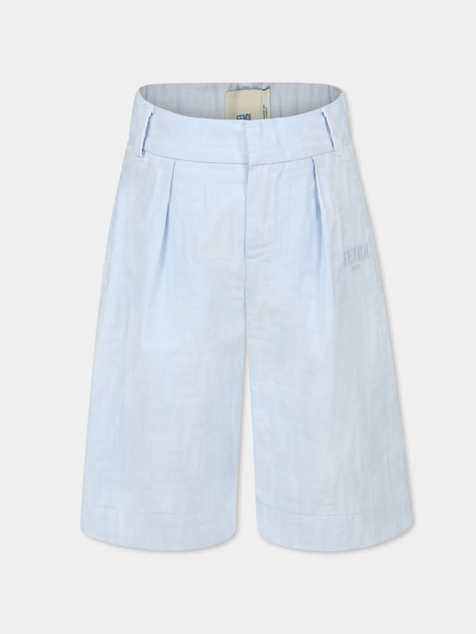Light blue shorts for boy with FF