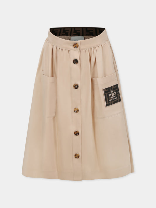 Beige skirt for girl with FF