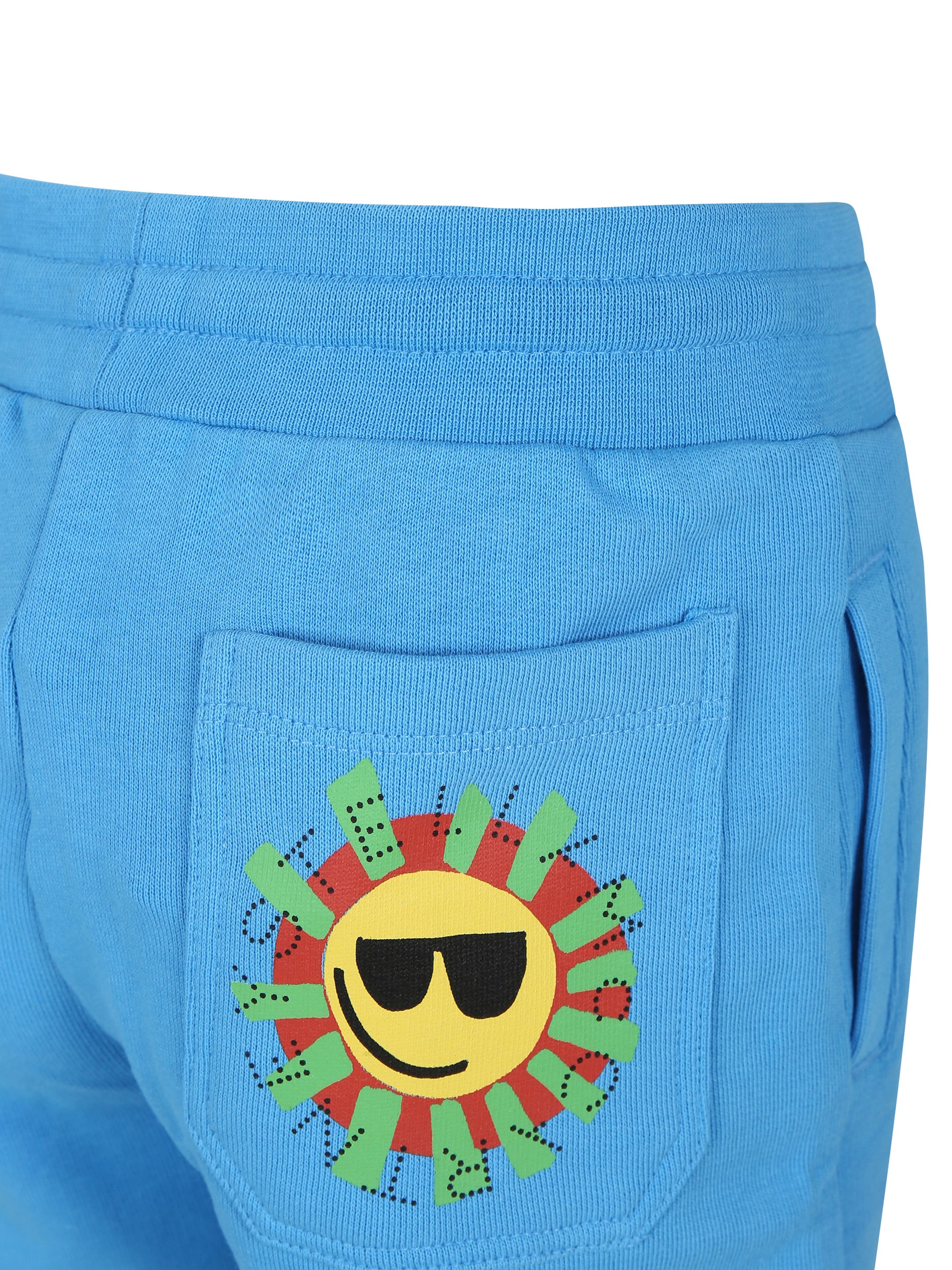 Shorts grigi per bambino con stampa sole,Stella Mccartney Kids,TU6Q79 Z0499 673