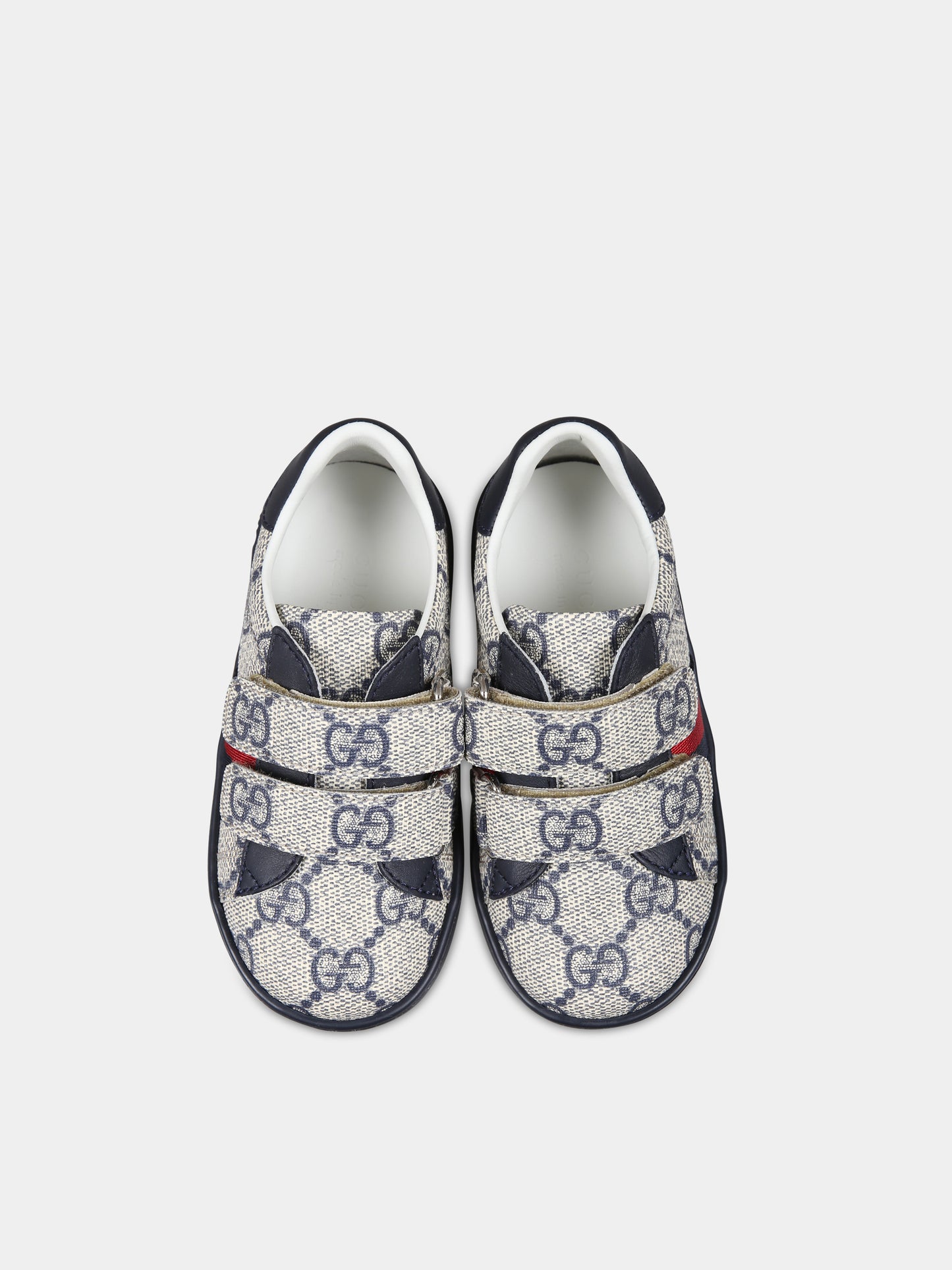 Sneakers multicolor per bambino con dettaglio Web,Gucci Kids,463088 FACYF 4055