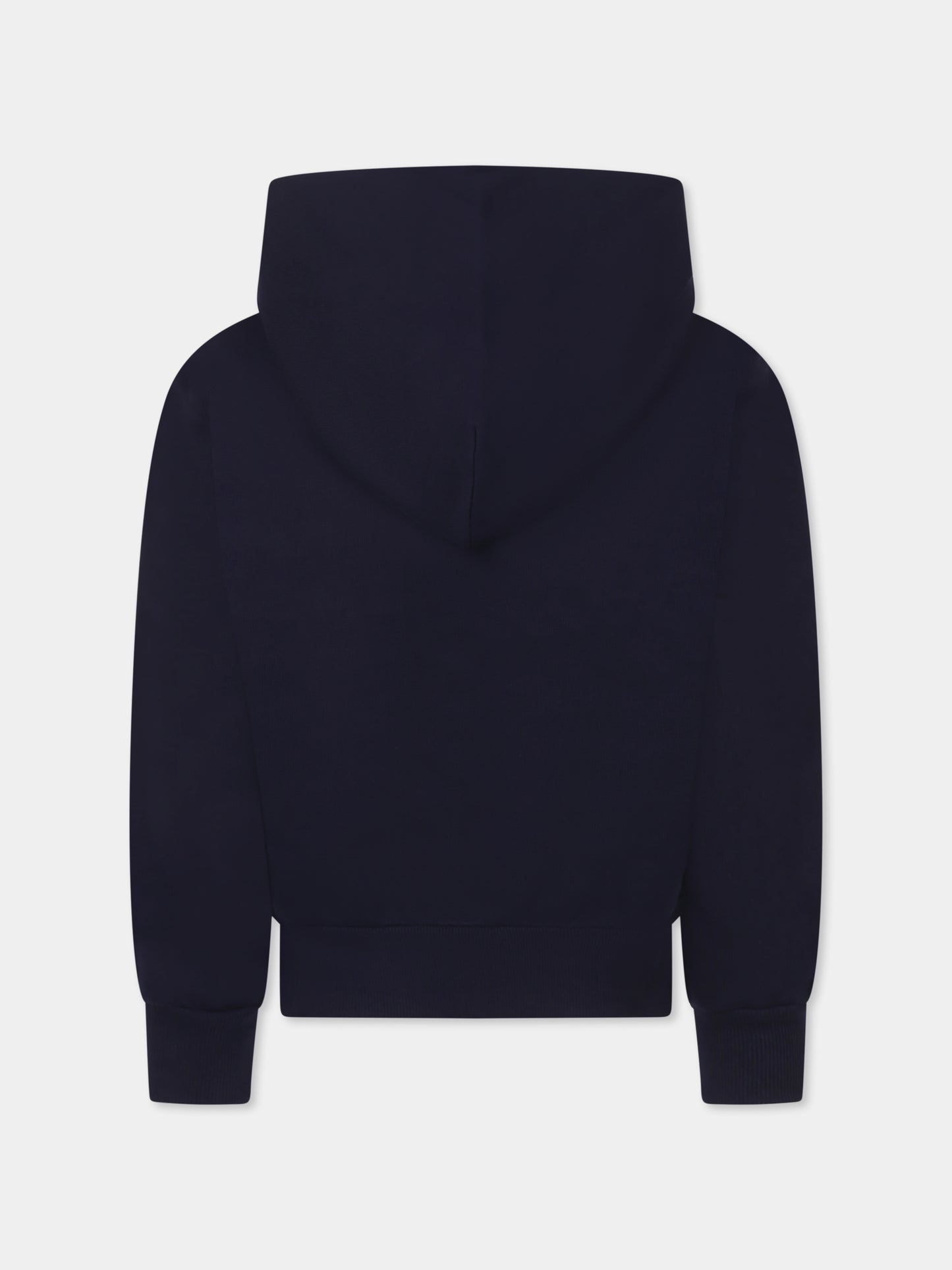 Felpa blu per bambina con morsetto,Gucci Kids,787341 XJGPC 4780