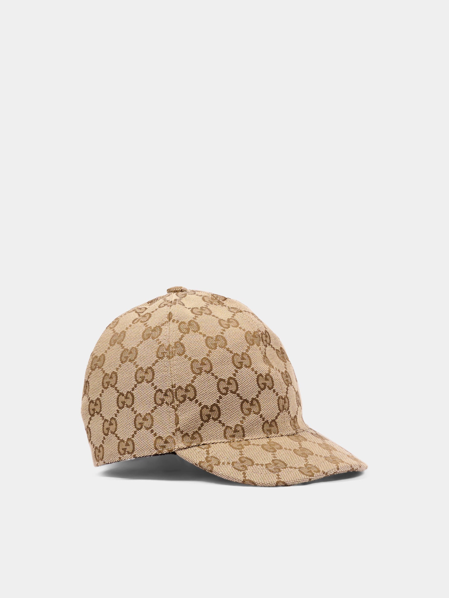 Beige hat for kids with logo