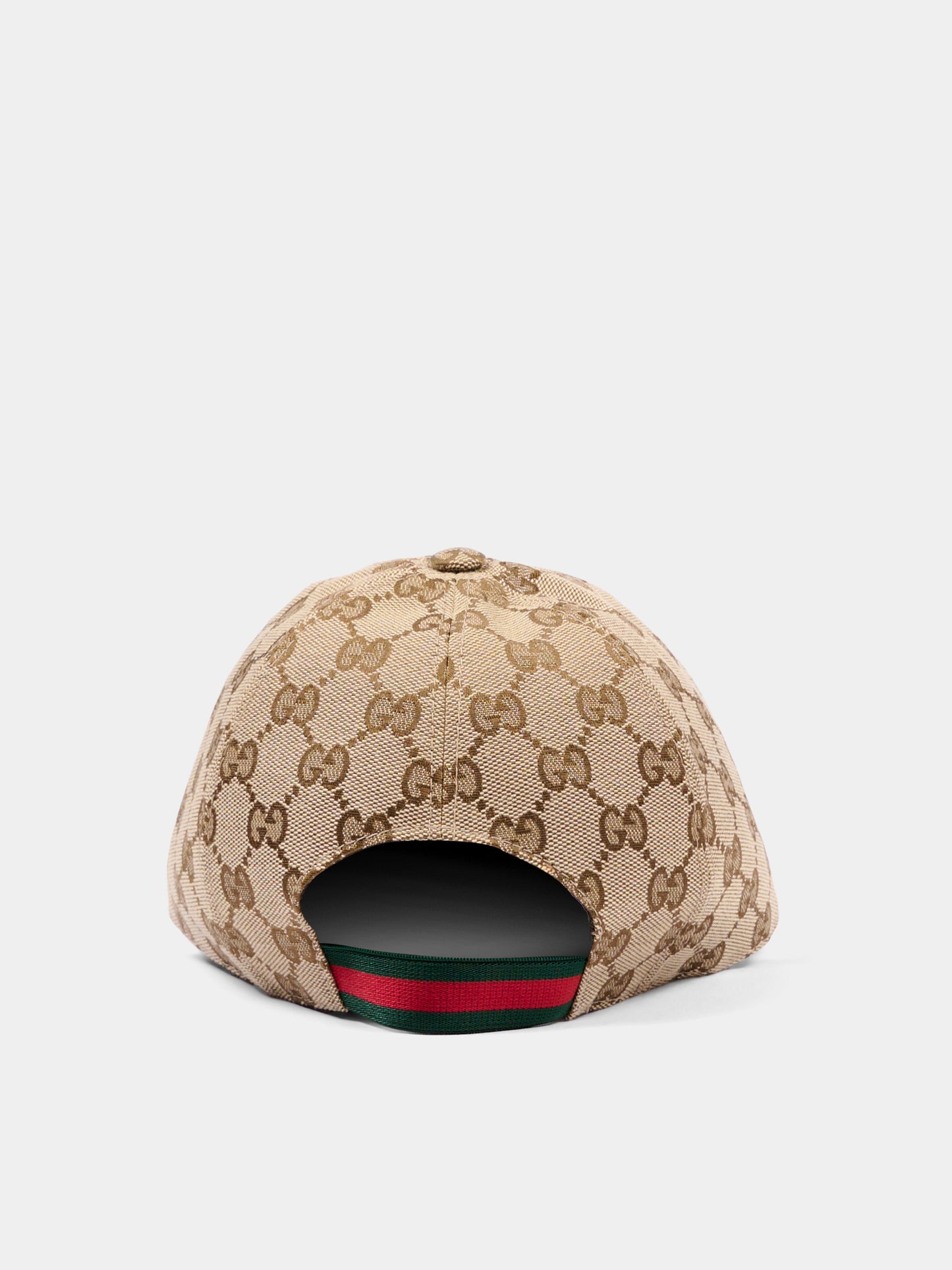 Beige hat for kids with logo
