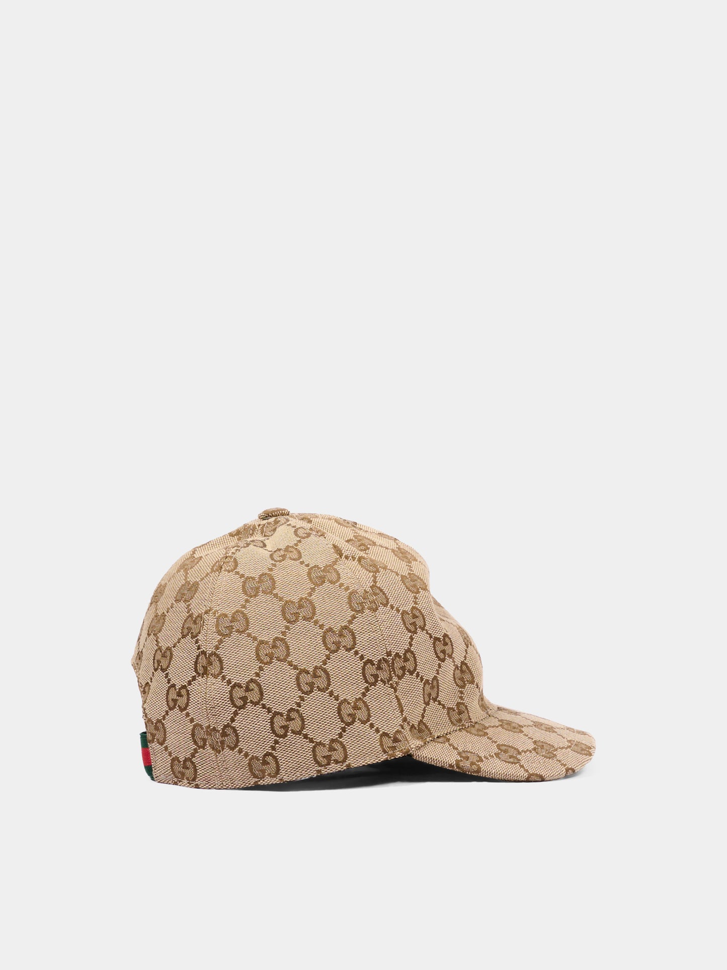 Beige hat for kids with logo