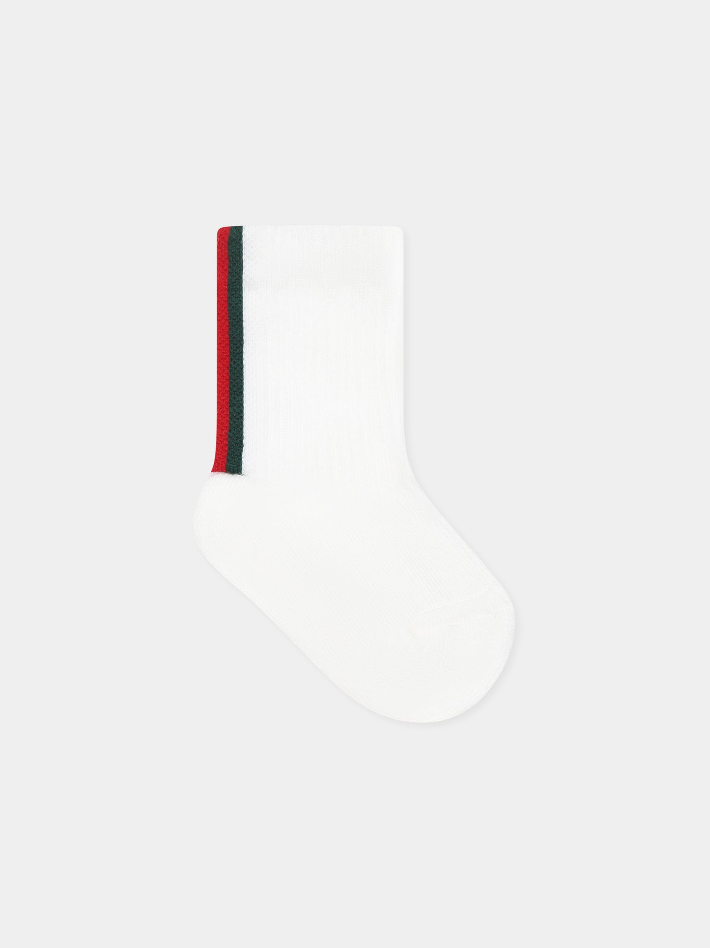 White socks for babykids with Web detail