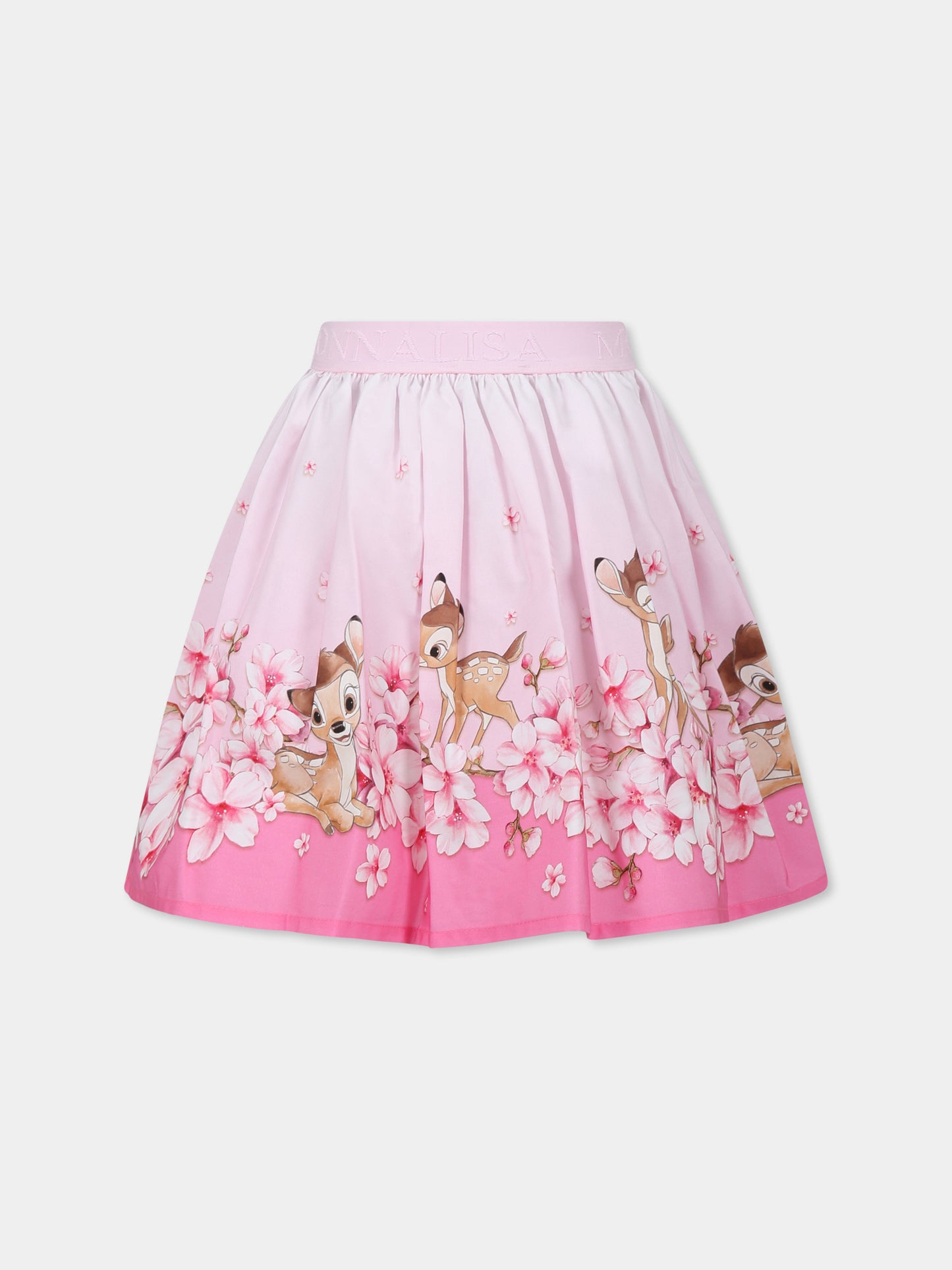 Pink skirt for girl with Bambi