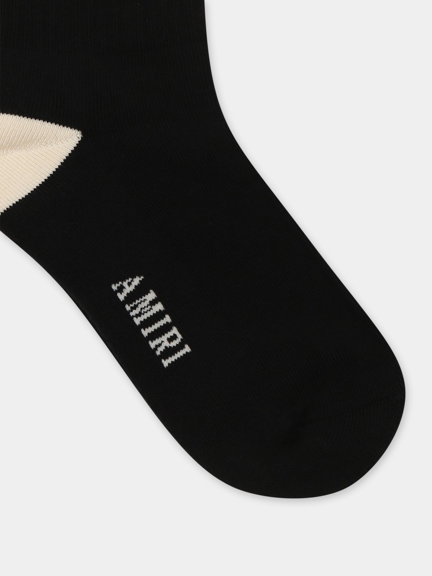 Calze nere per bambini con logo,Amiri,AKACSK1005 BLACK