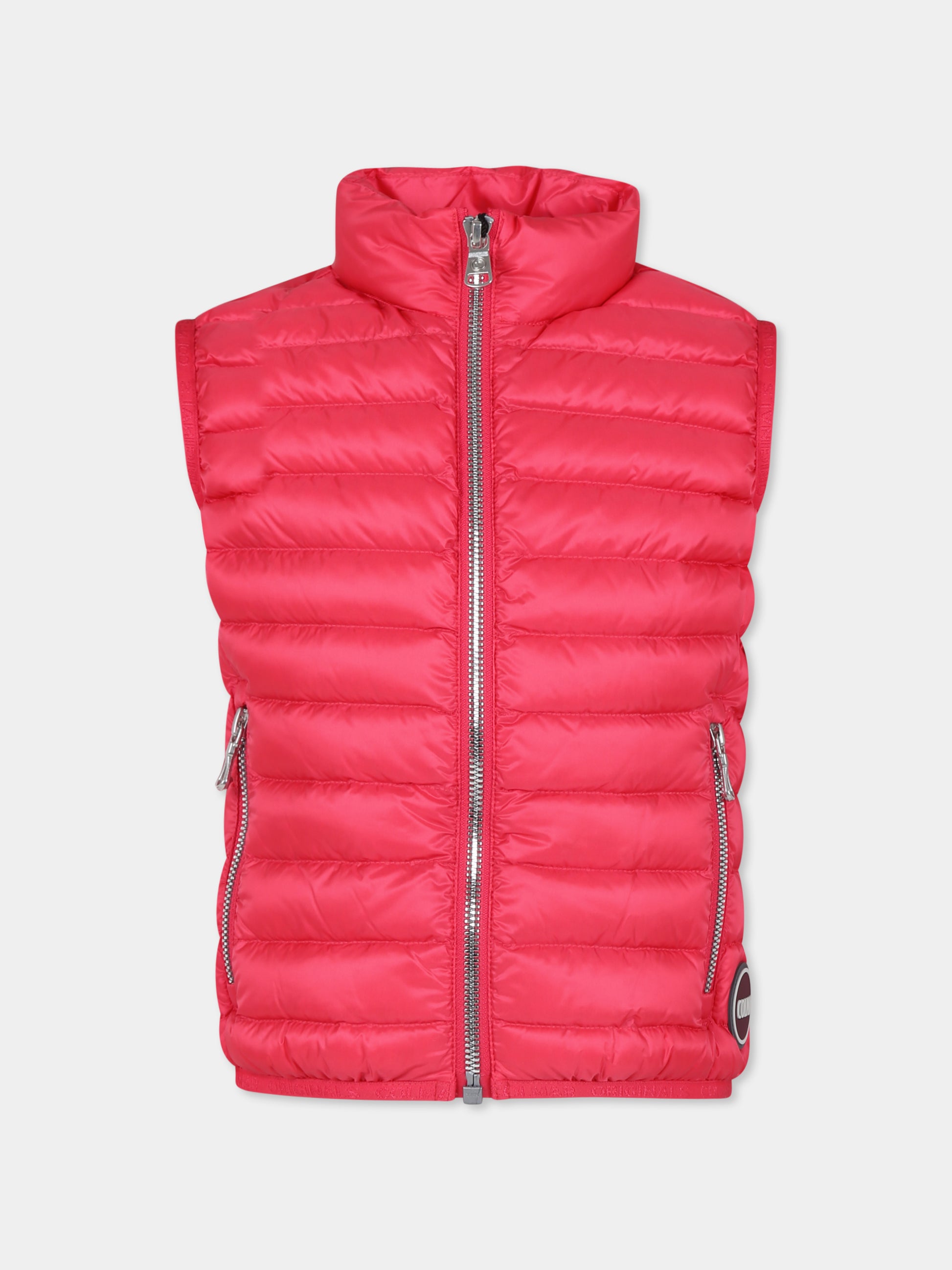 Gilet rosa per bambina con logo,Colmar Originals Kids,3492A 9VX 650