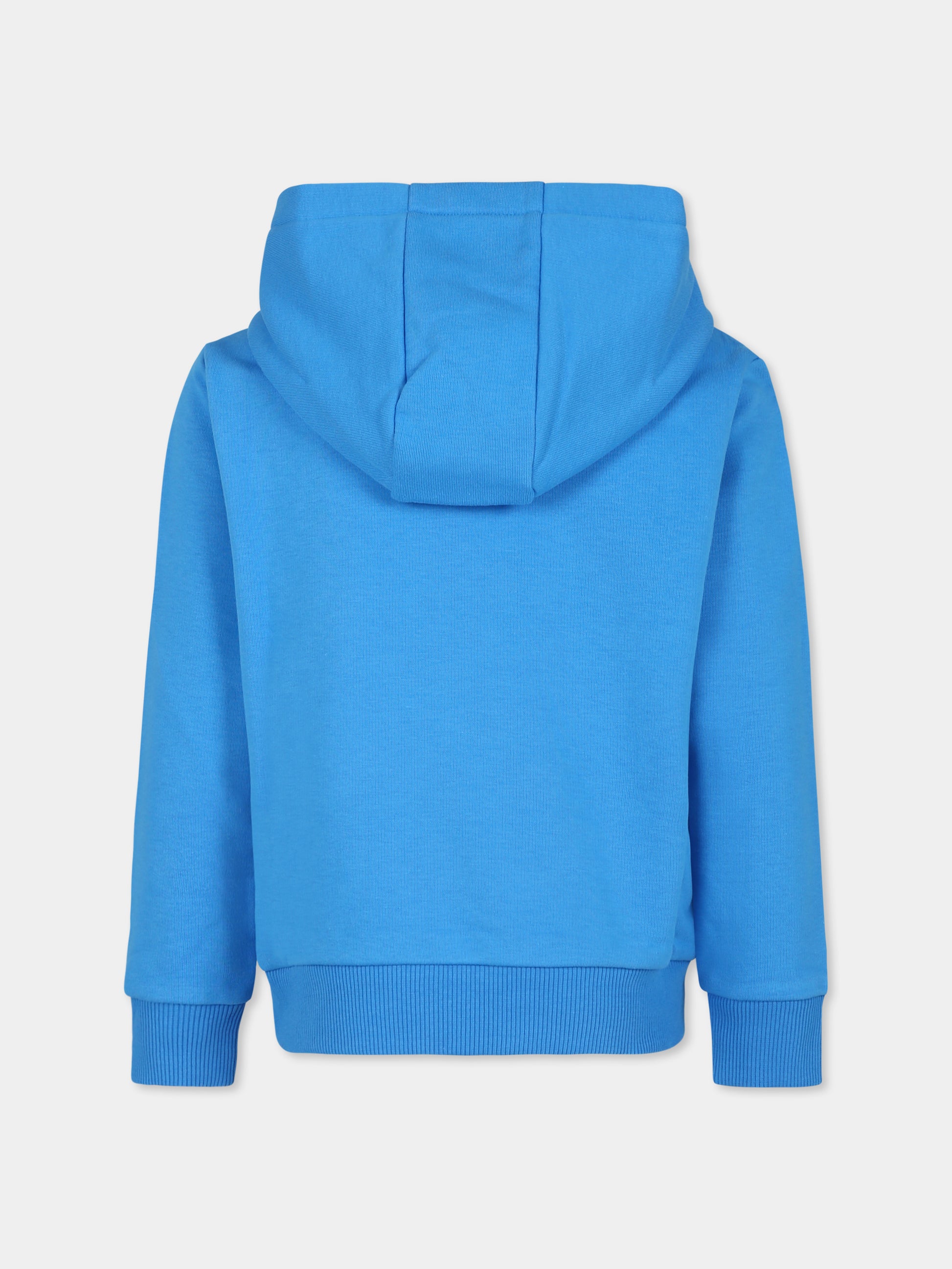 Felpa celeste per bambino con logo,Colmar Originals Kids,3646M 5WS 672