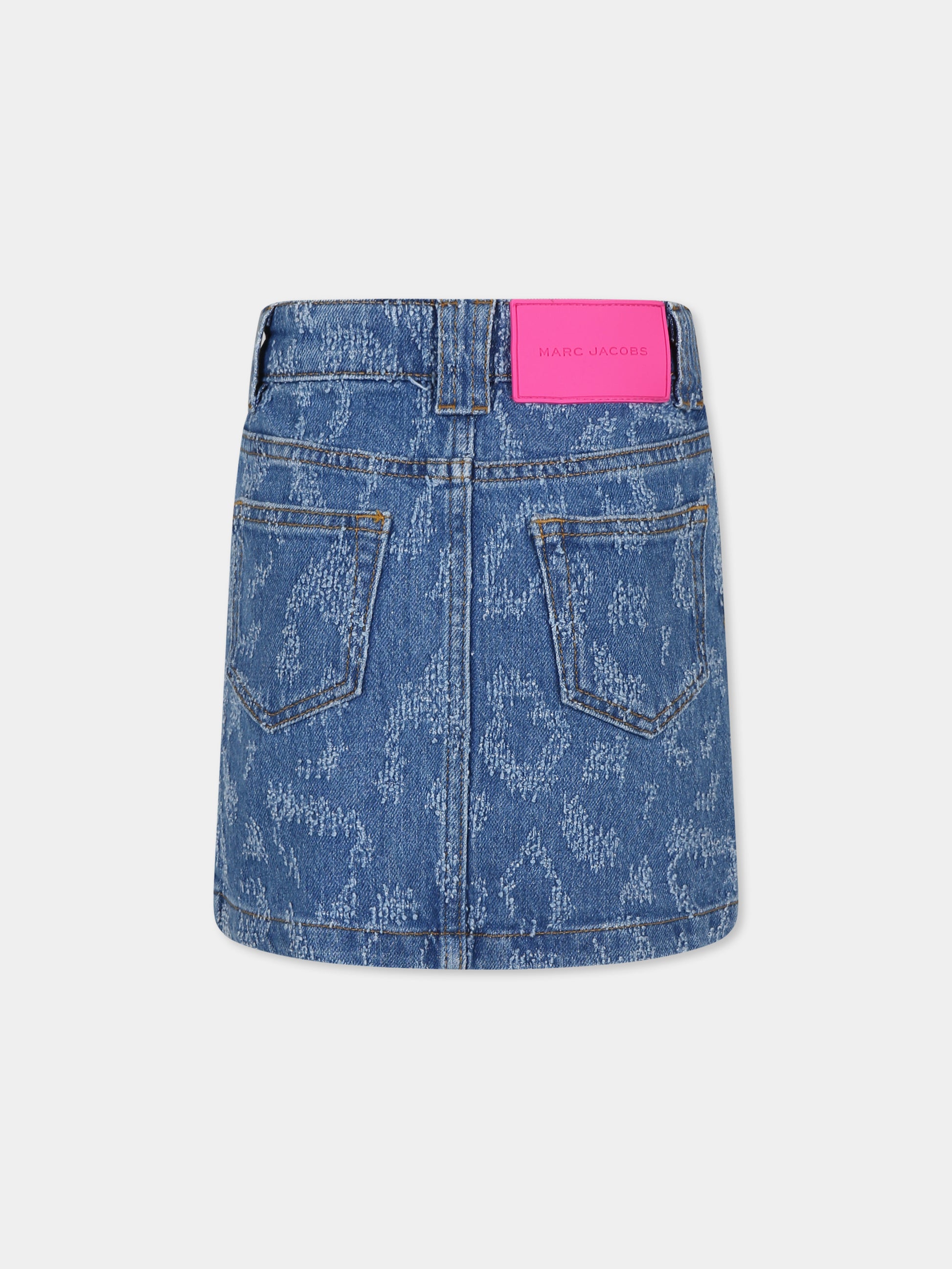 Gonna blu per bambina con logo,Marc Jacobs,W13143 Z10