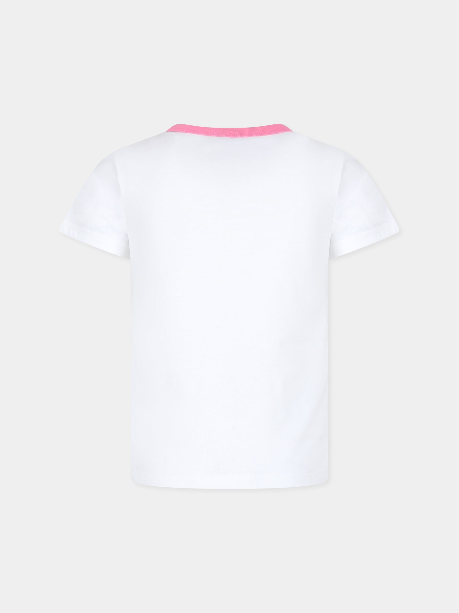 T-shirt bianca per bambina con logo,Marc Jacobs,W15669 10P