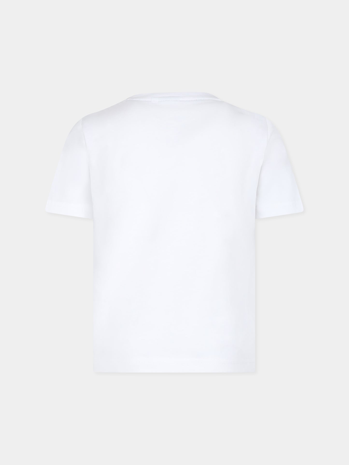 T-shirt bianca per bambino con logo,Boss,J25O66 10P