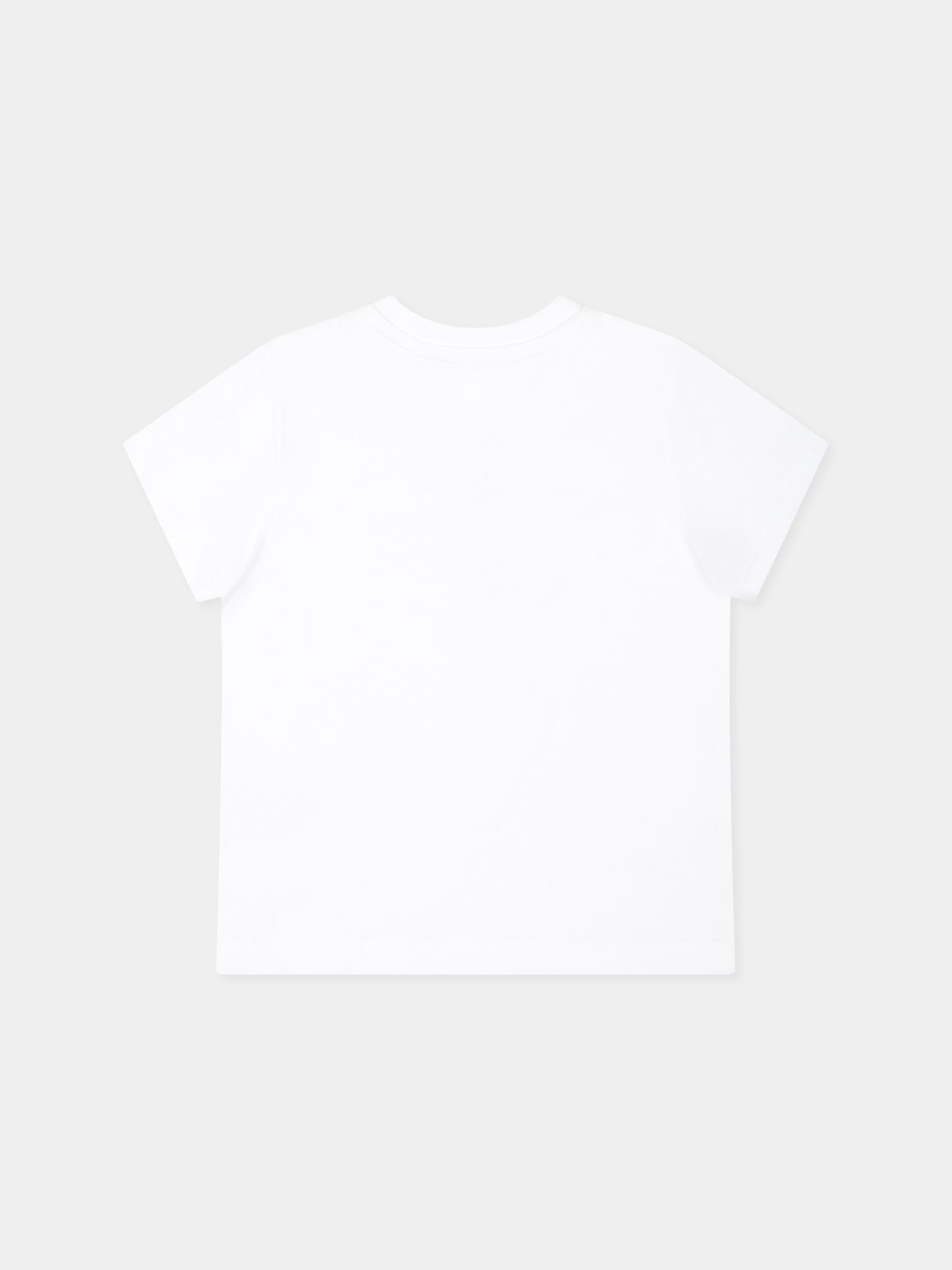 T-shirt bianca per neonato con logo,Boss,J05P07 10B