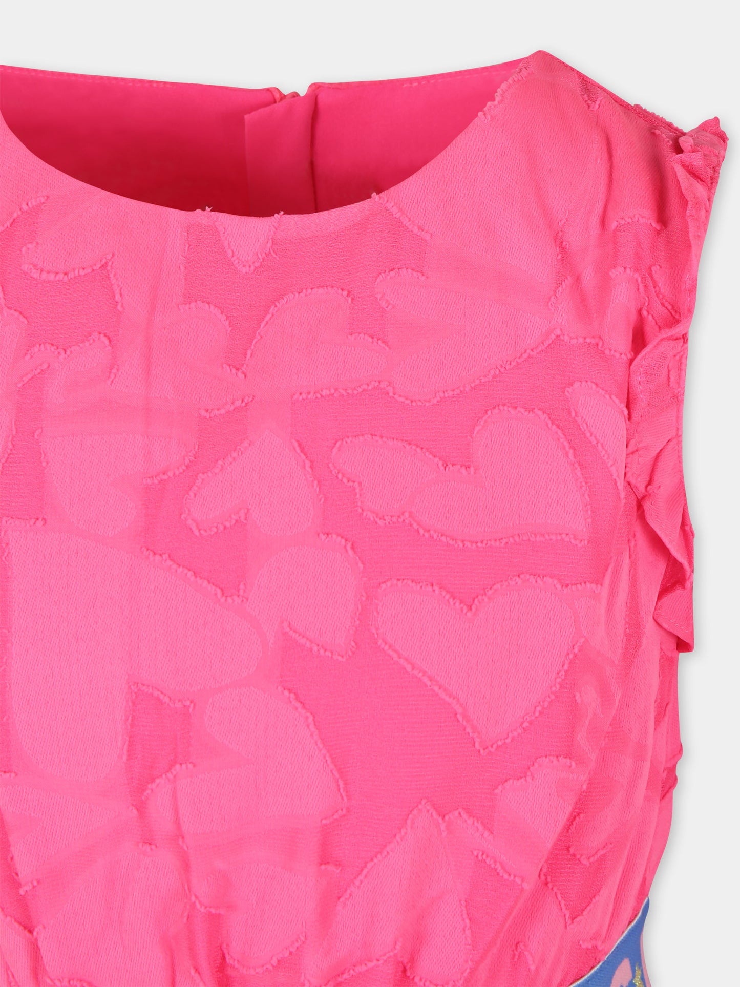 Vestito rosa per bambina con cuori,Billieblush,U12803 47A