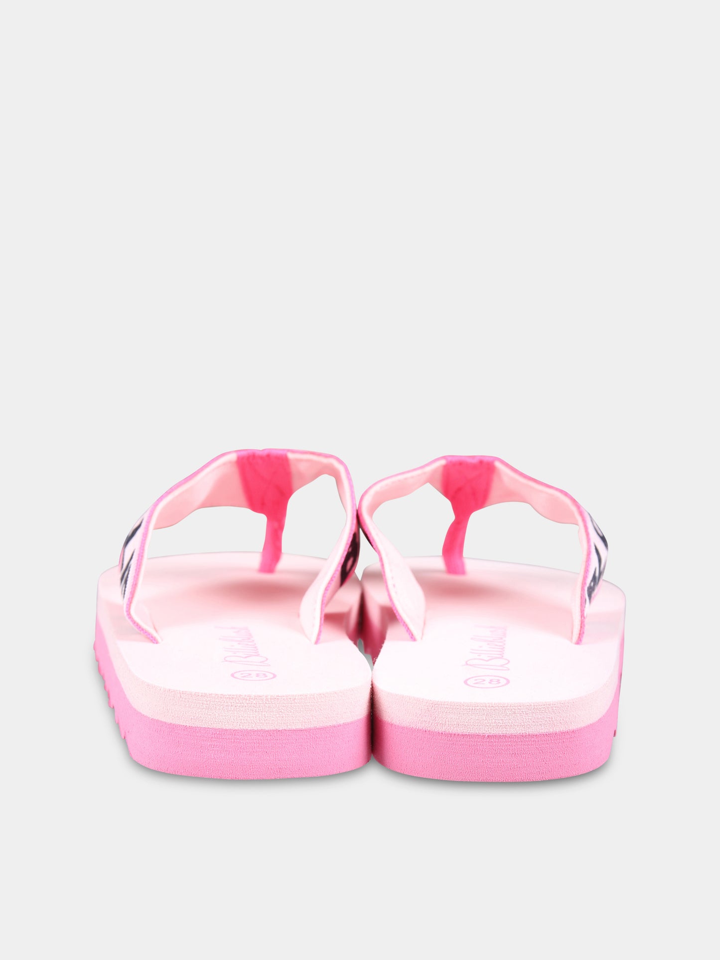 Infradito rosa per bambina con logo,Billieblush,U19341 462