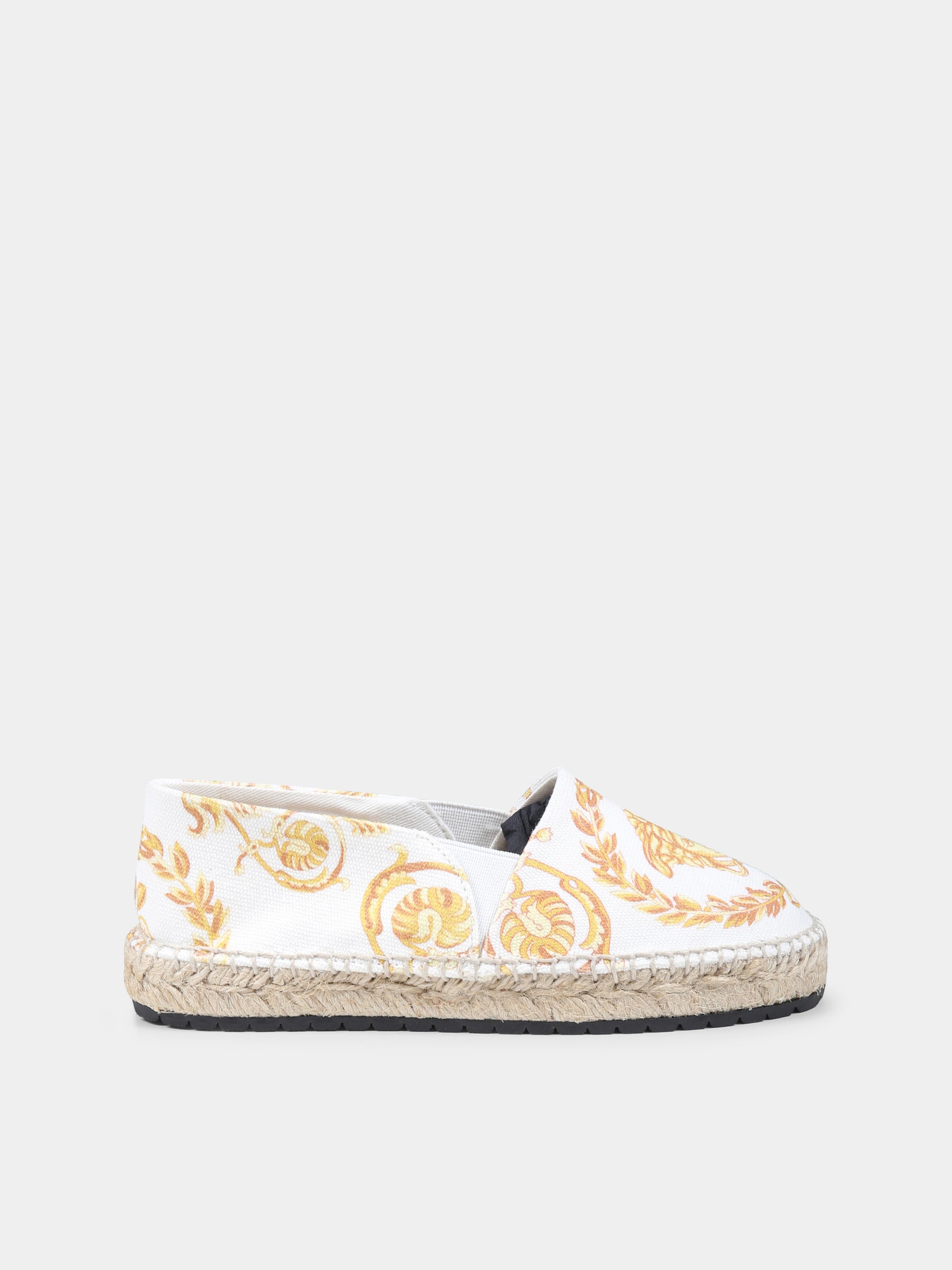 Espadrillas bianche per bambina con Medusa,Versace,1018007 1A12889 2W110