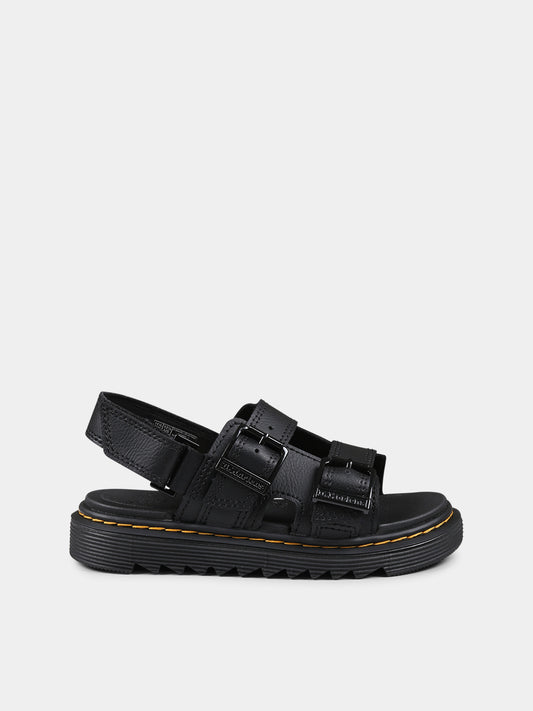 Sandali Varel J neri per bambini,Dr. Martens,VAREL J 31448001  BLACK