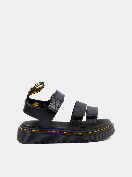 Sandalo nero Klaire T per bambini,Dr. Martens,KLAIRE T 31435001 BLACK