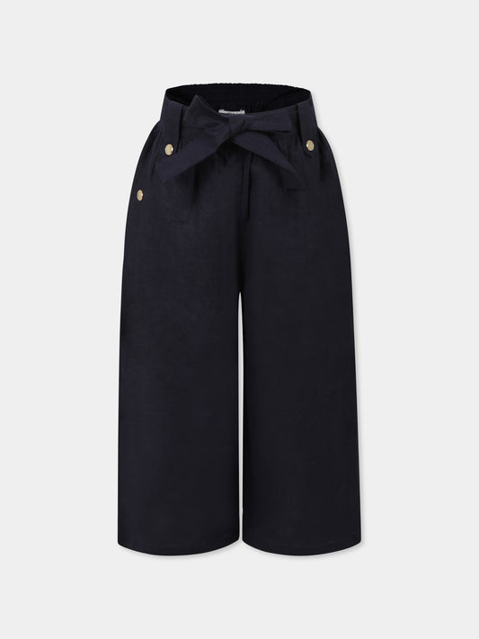 Pantaloni blu per bambina,Chloé Kids,C20601 859
