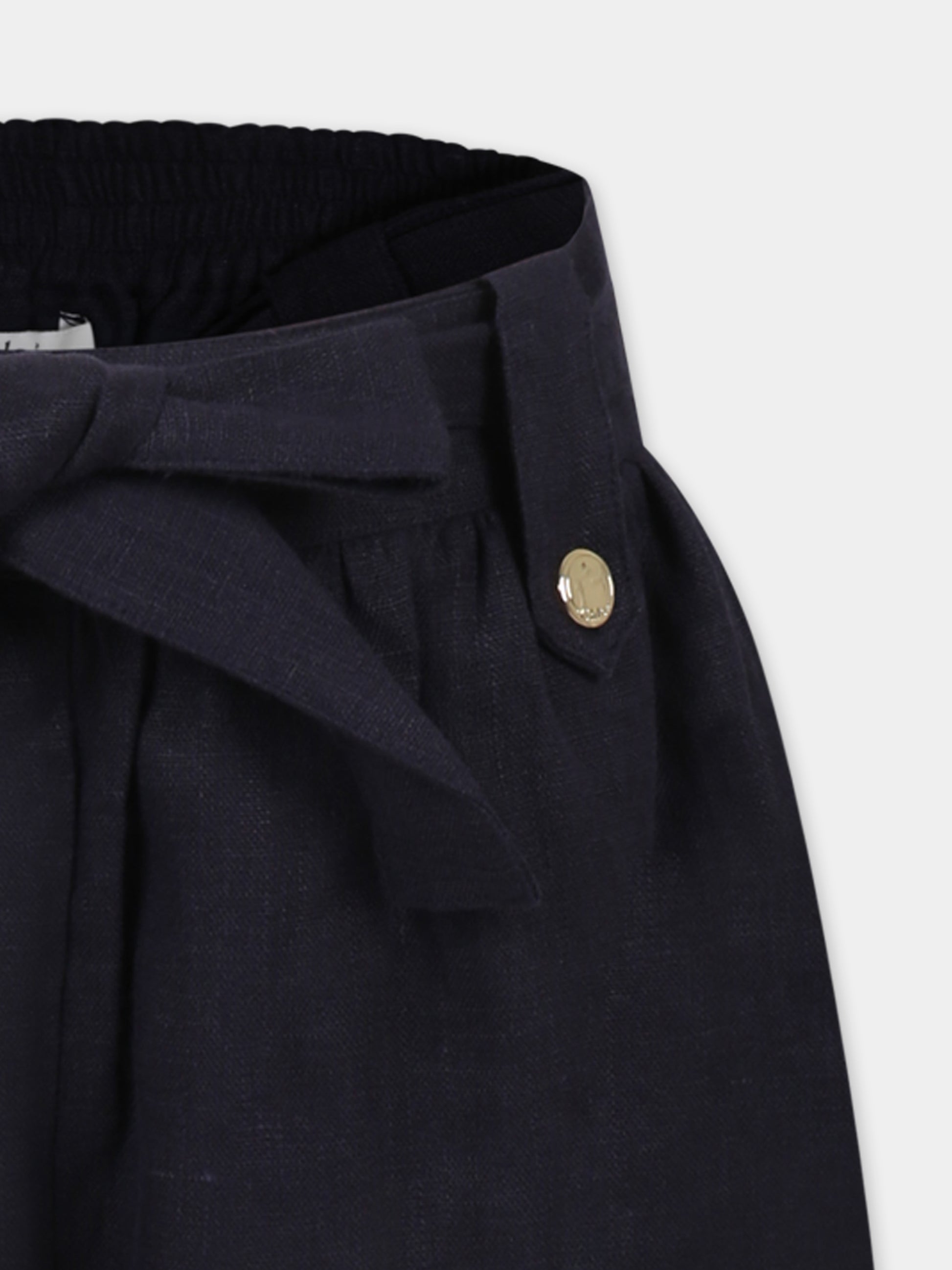 Pantaloni blu per bambina,Chloé Kids,C20601 859