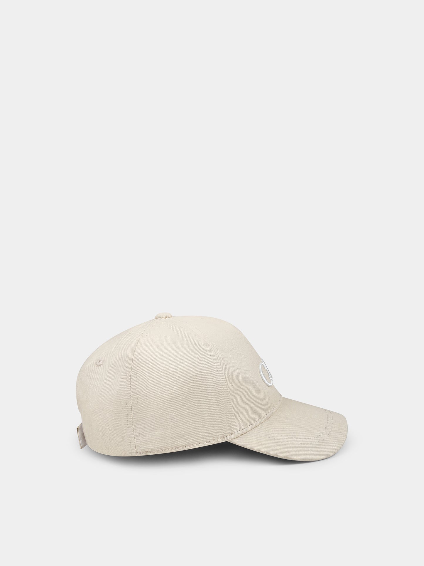 Cappello beige per bambina con logo,Chloé Kids,C20429 281