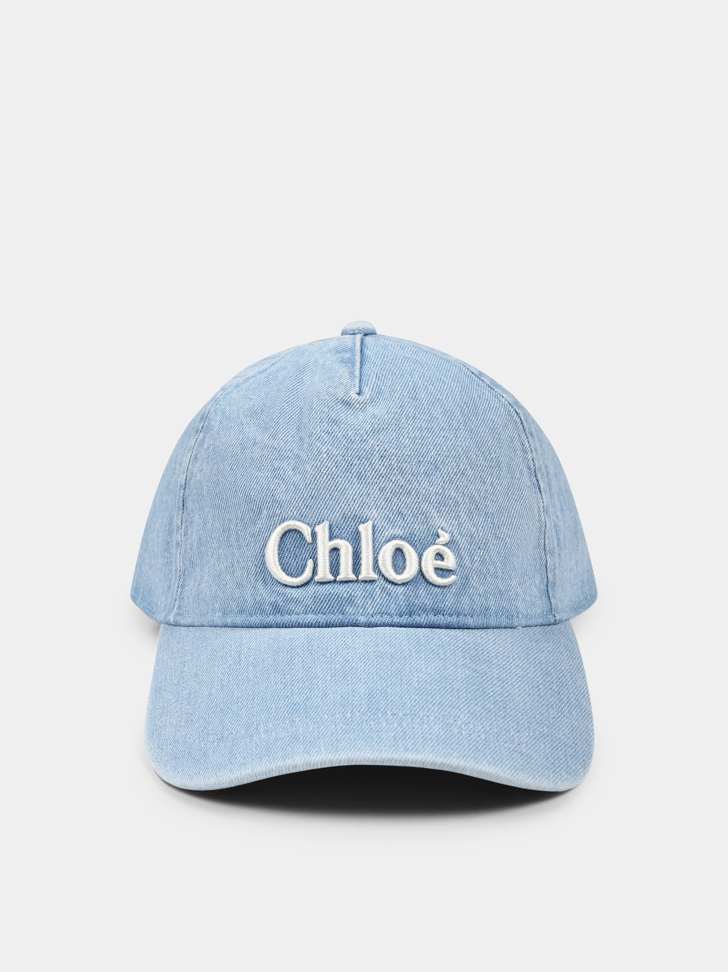 Cappello denim per bambina con logo,Chloé Kids,C20430 Z10