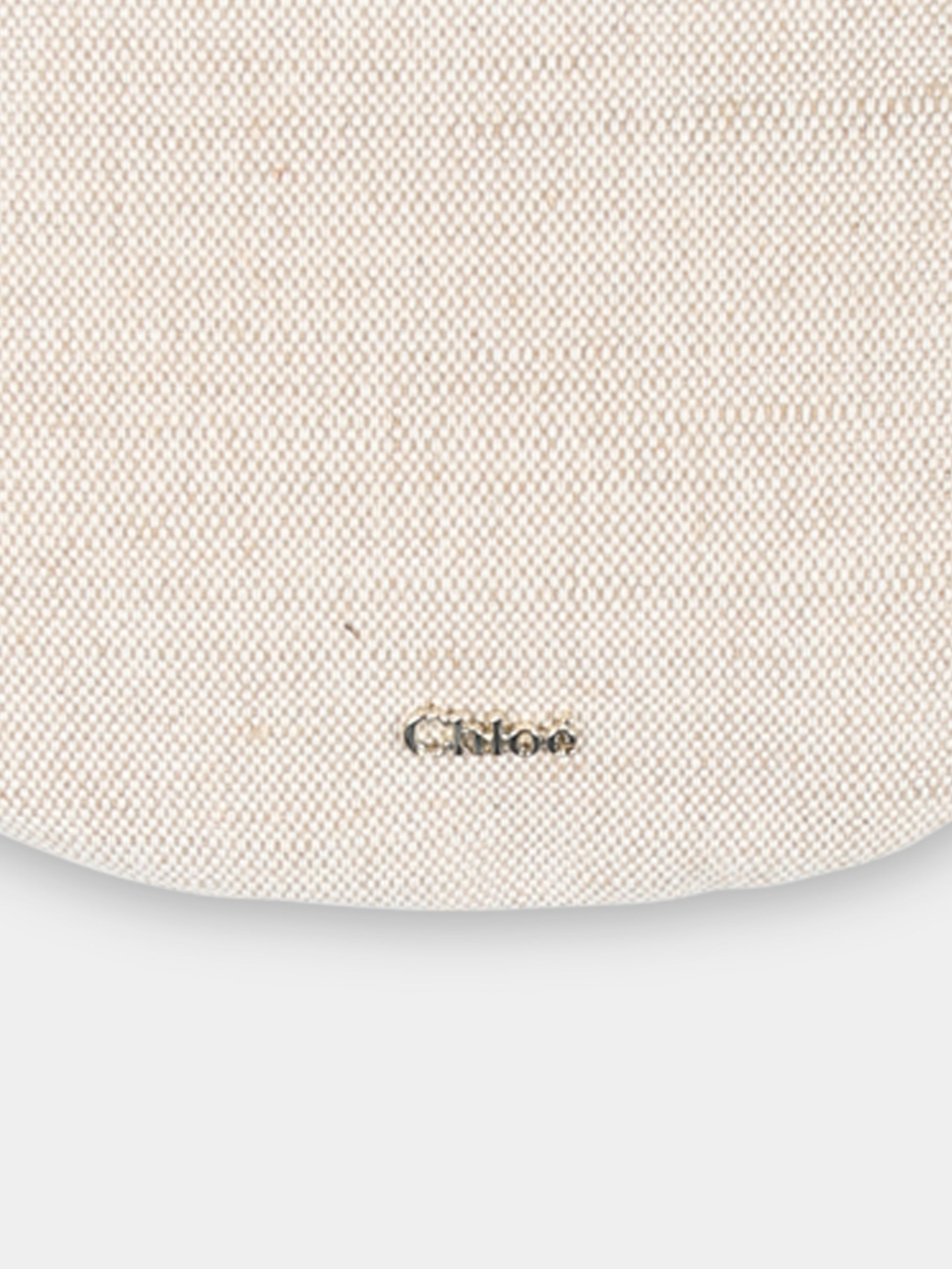 Marsupio beige per bambina con logo,Chloé Kids,C20593 Z40