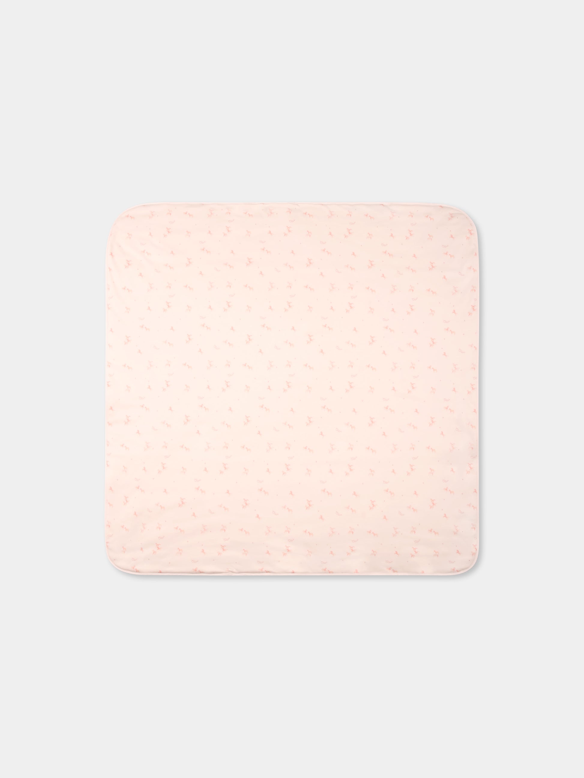 Set rosa per neonata con logo e unicori all over,Chloé Kids,C20410 Z40