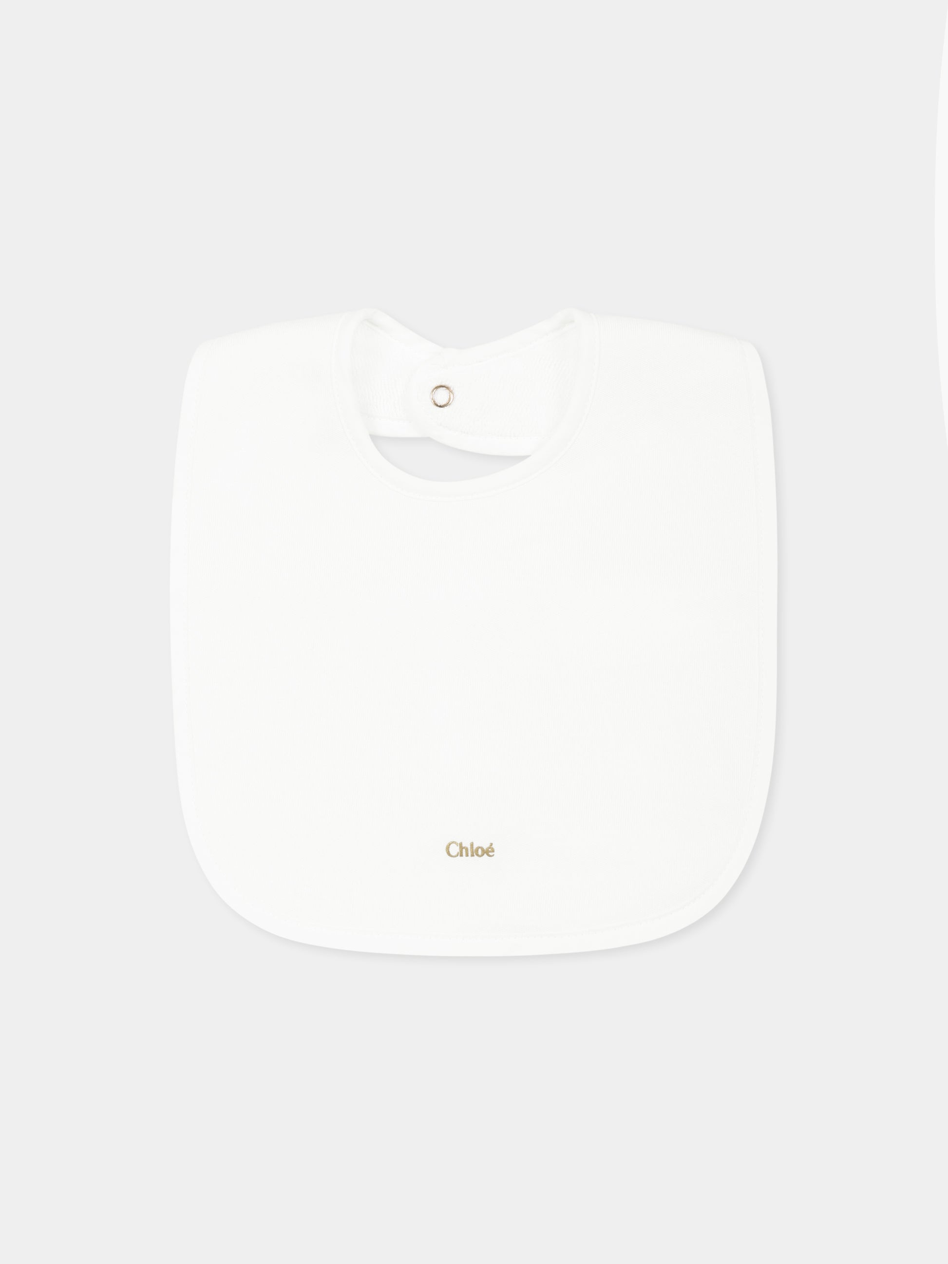 Set tutina rosa pe neonata con logo,Chloé Kids,C20411 45Q